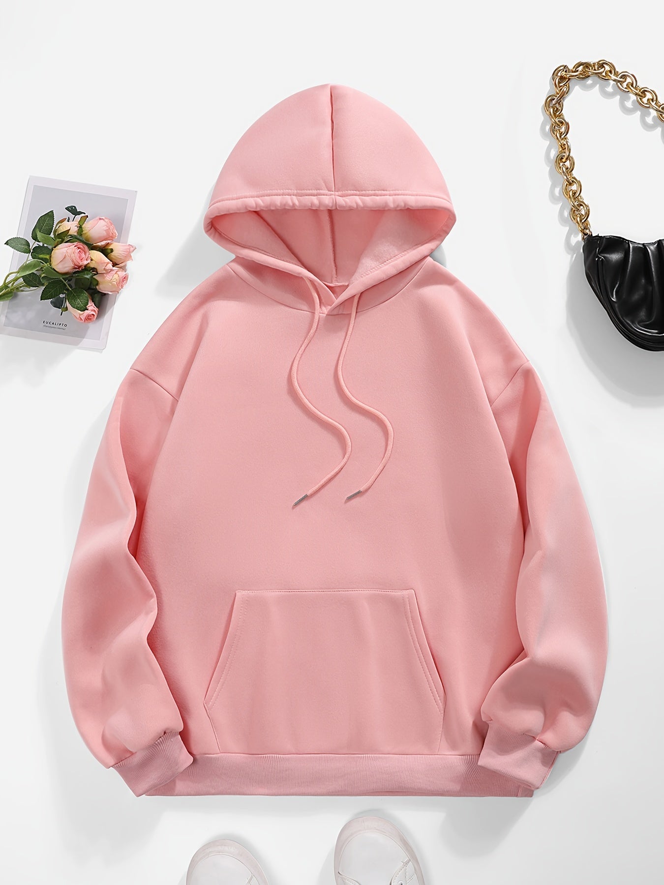 1pc Women'S Casual Polyester Hoodie with Car & Alphabet Graphics, Knit Fabric Hooded Sweatshirt for All Seasons, 100% Polyester