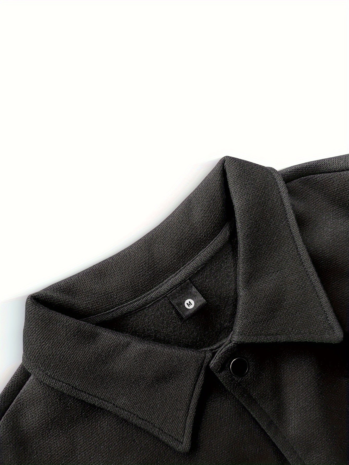 Men's Fashion Thick Collar Baseball Jacket, Random Print, Casual Style, Polyester Blend, Stretch Knit, Regular Fit, with Pockets, for Fall/Winter