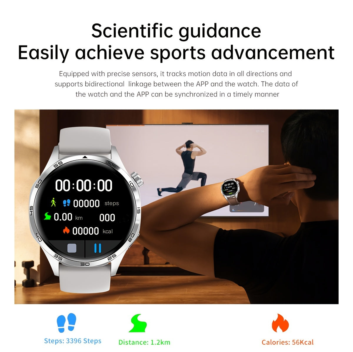 New Watch 5 Pro Smartwatch With 1.53-inch High-definition Screen, Voice Calling, Wireless Calling, NFC Access Control, Outdoor Sports Trajectory Smartwatch With Voice Assistant, Compass, Pedometer, Suitable For Android/iPhone