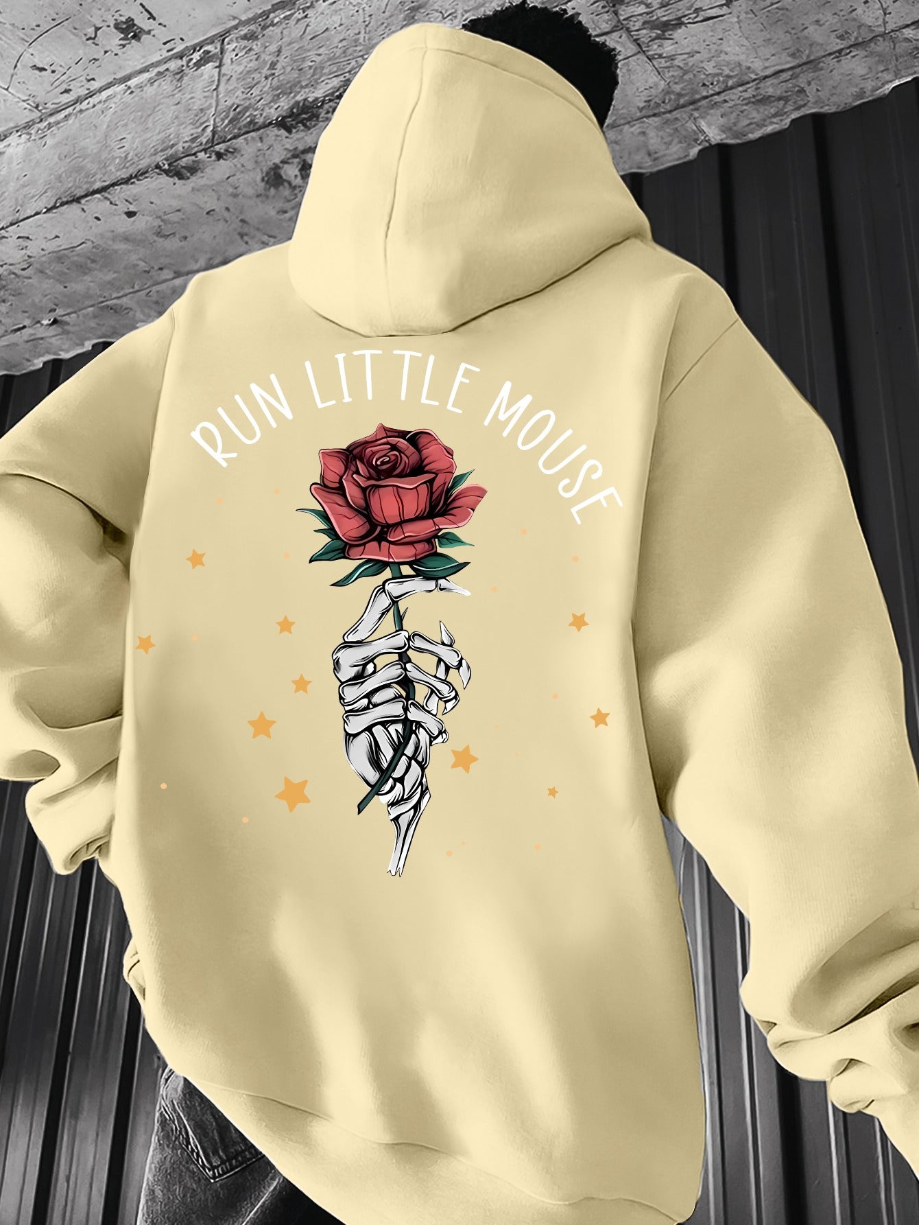 Men's Casual Hoodie with Geometric Print - Drawstring, Kangaroo Pocket Pullover Sweatshirt for Spring/Fall