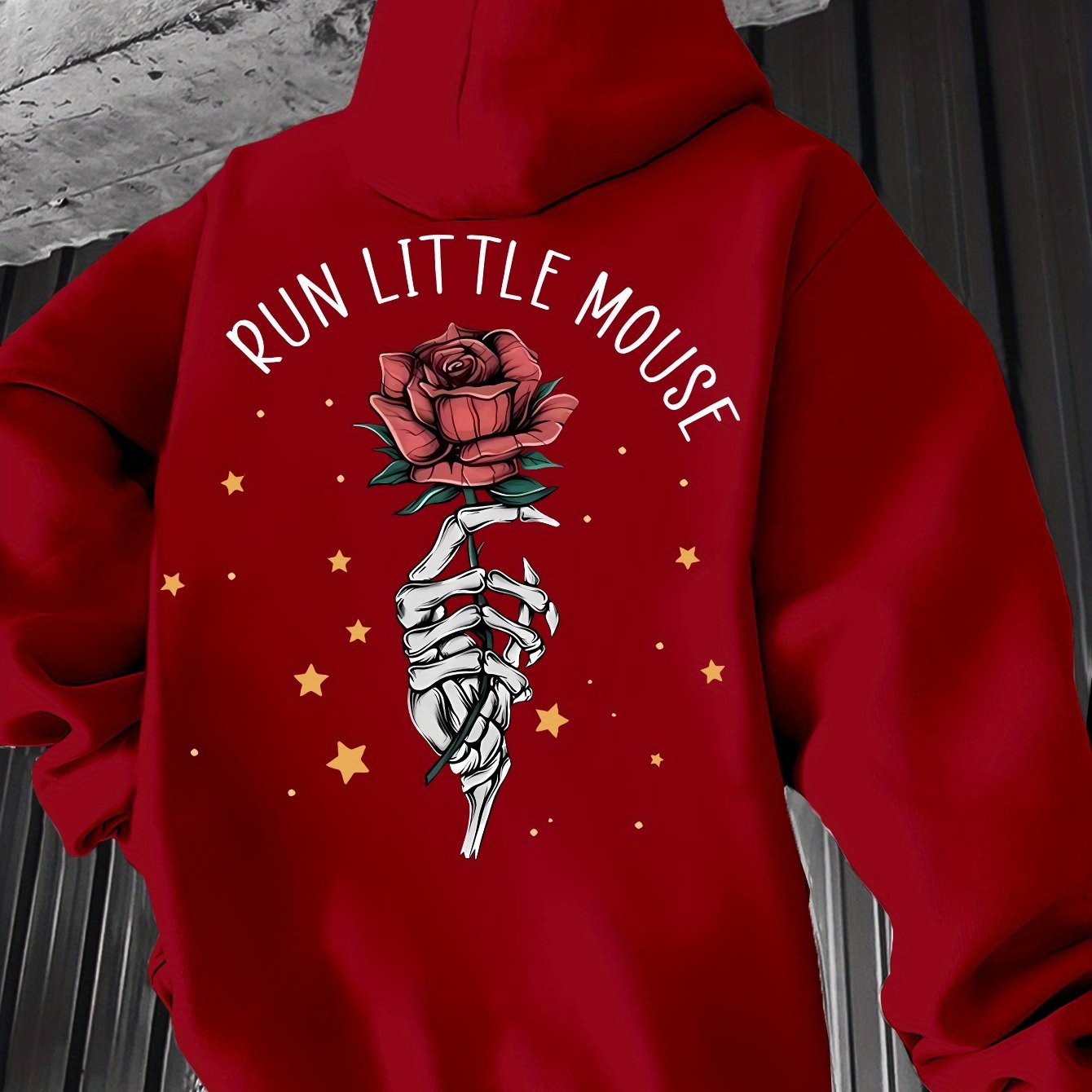 Men's Casual Hoodie with Geometric Print - Drawstring, Kangaroo Pocket Pullover Sweatshirt for Spring/Fall