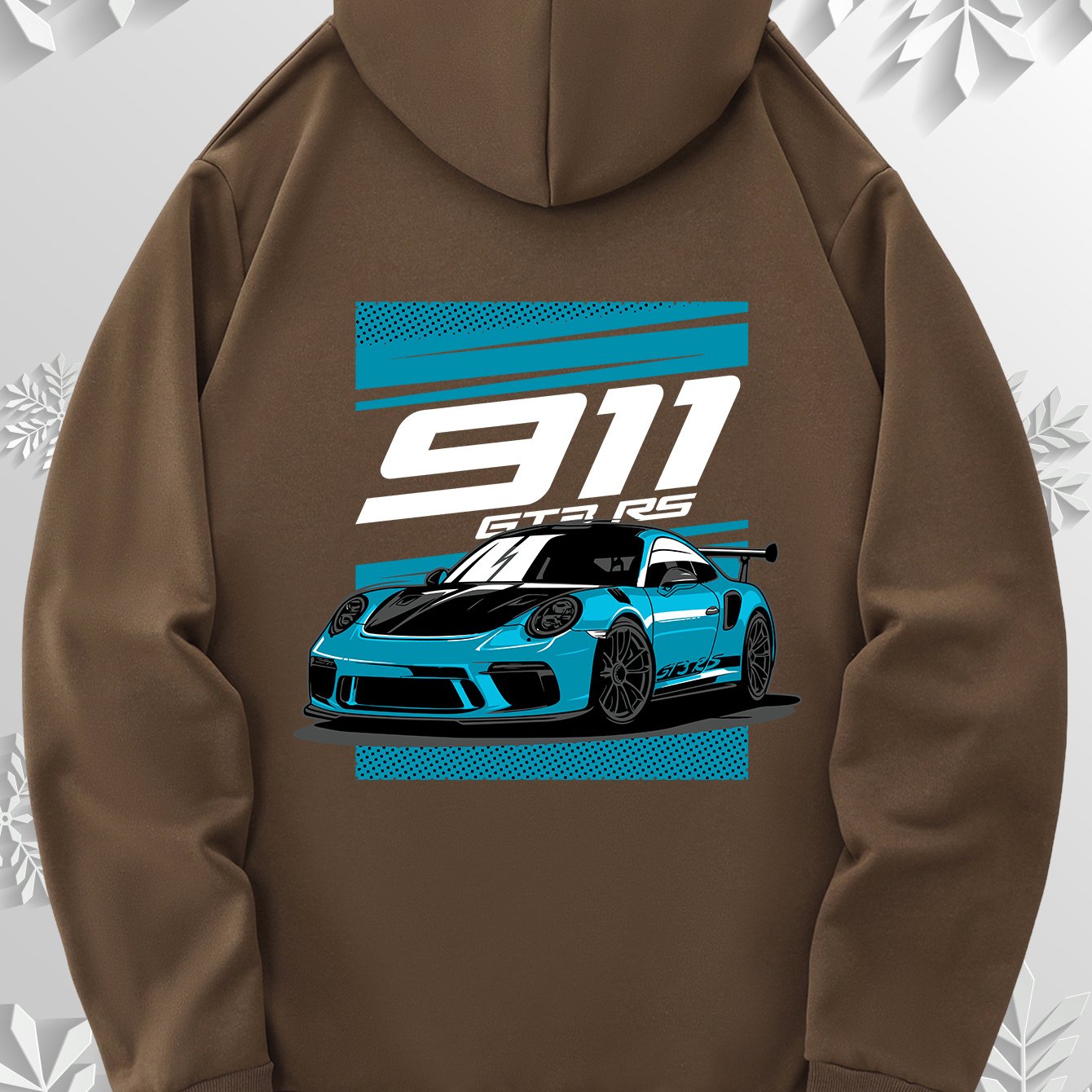Cartoon sports car style hoodie | Cool racing car print design on the back, simple front, paying tribute to the classics, 9 colors to freely match, the best choice for car enthusiasts!