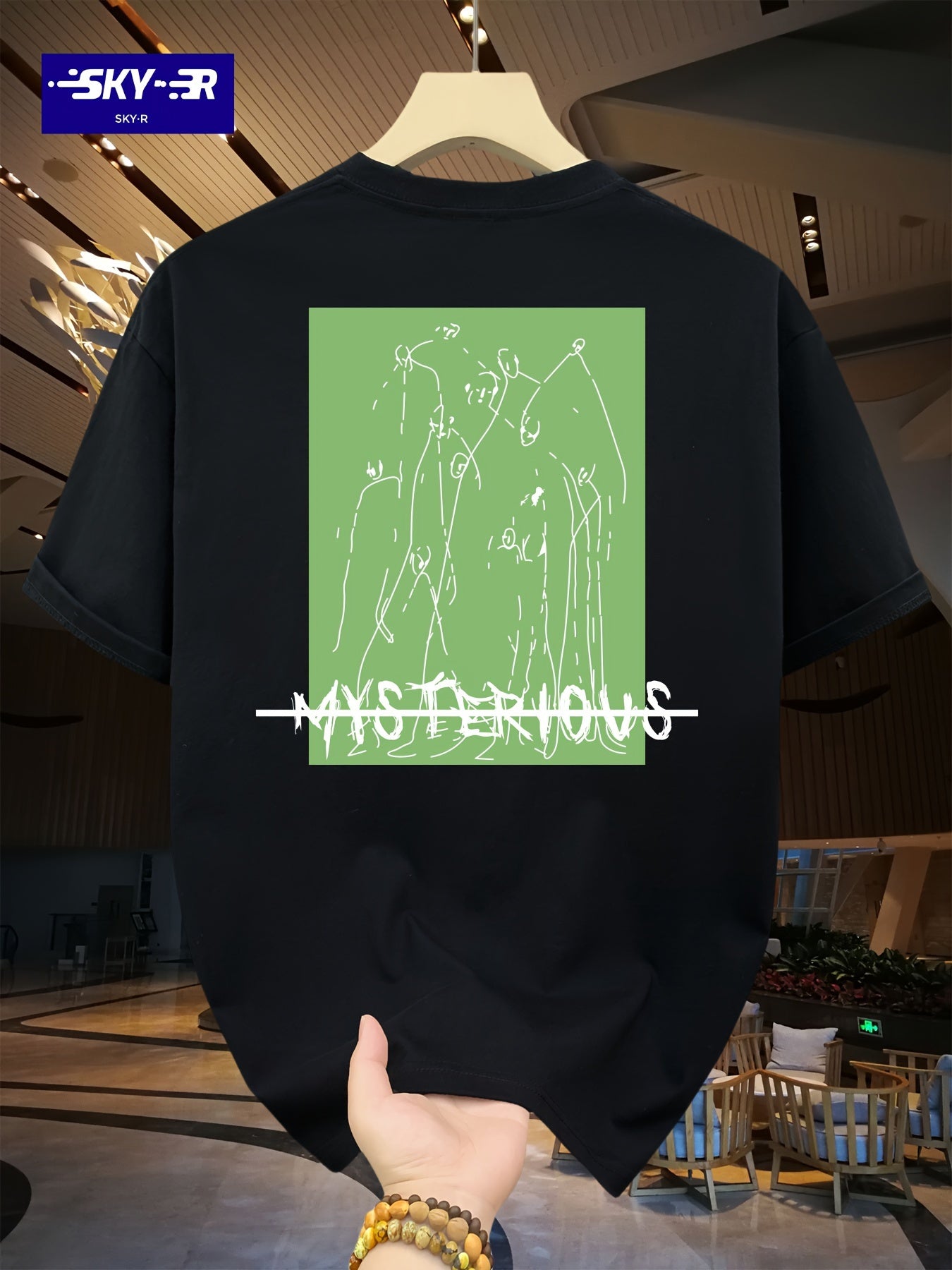 Men's Loose 100% Cotton Portrait Graphic Print T-shirt, Casual Short Sleeve Crew Neck Tee, Men's Clothing For Summer Outdoor