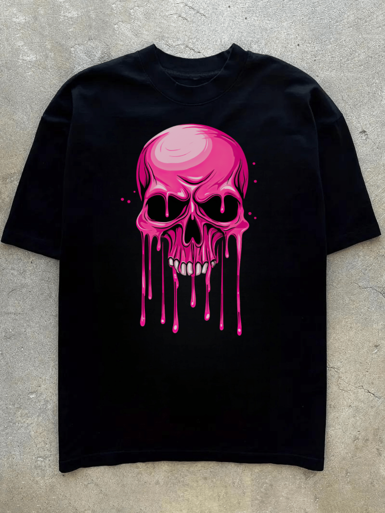Men's Casual Cartoon Skull Graphic Tee - Soft Polyester, Round Neck, Short Sleeve, Machine Washable