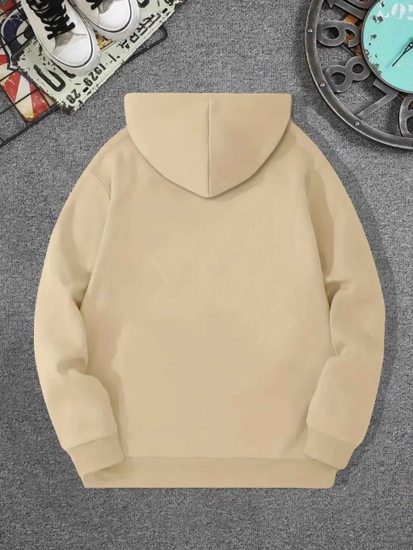 KOURRTER Unisex Cartoon Graphic Hoodie – Four Seasons Casual Knit Fabric Regular Fit with Pocket, 100% Polyester Geometric-pattern Hooded Sweatshirt with Slight Stretch