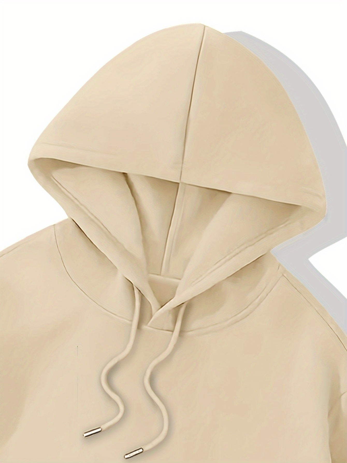 Men's Casual Hooded Sweatshirts with Geometric Number Pattern - Knit Fabric Polyester Blend with Slight Stretch, Hoodie for Spring/Fall Season - Regular Fit Pullover with Hood - Polyester 95%, Elastane 5%