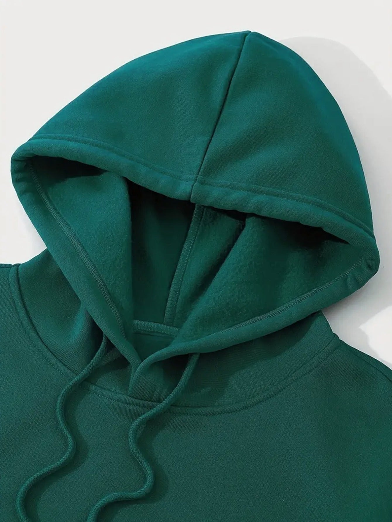 Men's Casual Hooded Sweatshirts with Geometric Number Pattern - Knit Fabric Polyester Blend with Slight Stretch, Hoodie for Spring/Fall Season - Regular Fit Pullover with Hood - Polyester 95%, Elastane 5%
