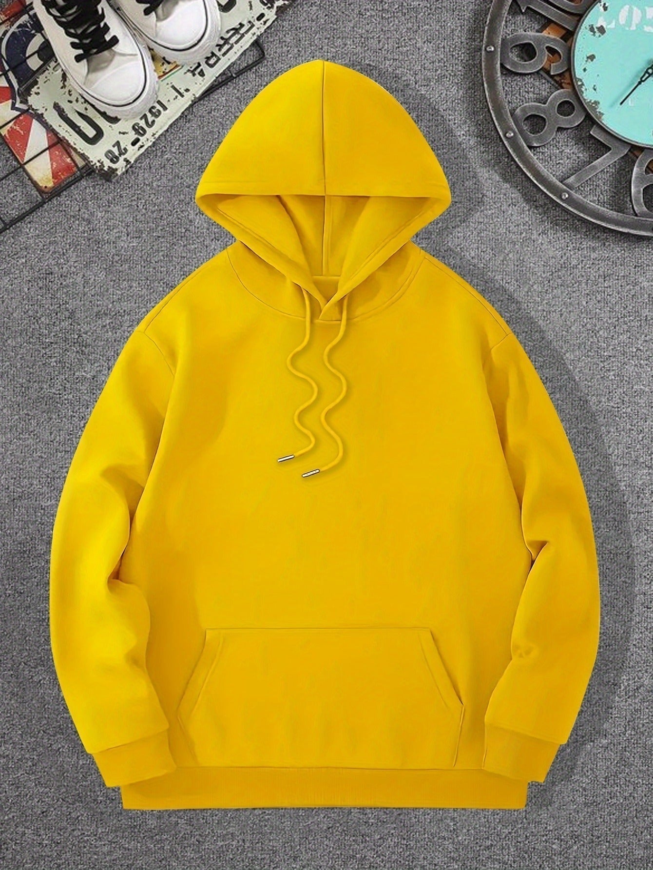 Spring/Fall Casual MVP Basketball Graphic Hoodie for Men - Knitted Fabric Regular Fit with Slight Stretch - Polyester & Elastane Blend, Geometric-Pattern, Hooded Pullover - Fashion Sportswear