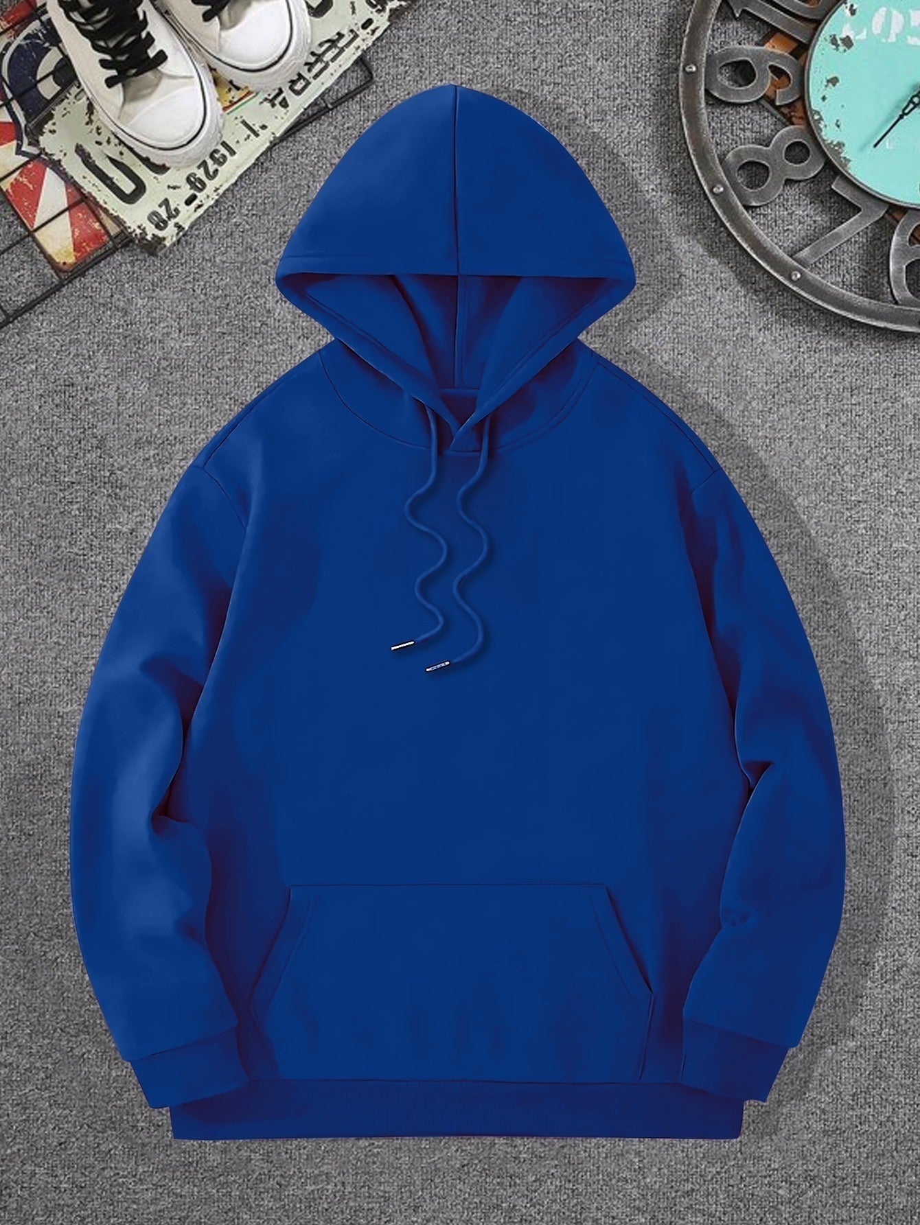 Spring/Fall Casual MVP Basketball Graphic Hoodie for Men - Knitted Fabric Regular Fit with Slight Stretch - Polyester & Elastane Blend, Geometric-Pattern, Hooded Pullover - Fashion Sportswear