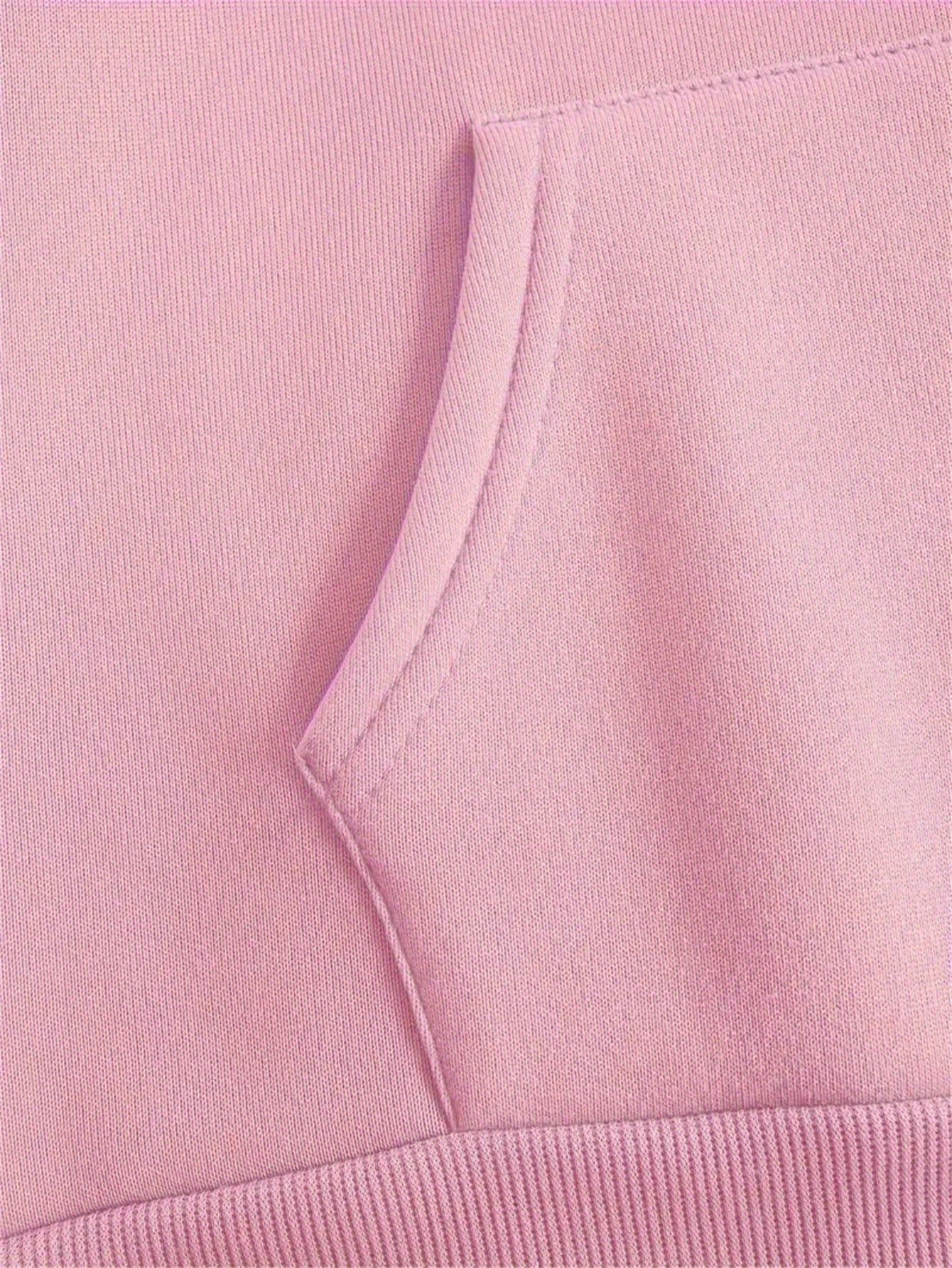 Casual Plus Size Hoodie with Long Sleeve Letter Print, Polyester Knit Pullover - Machine Washable, Hoodie Plus Size