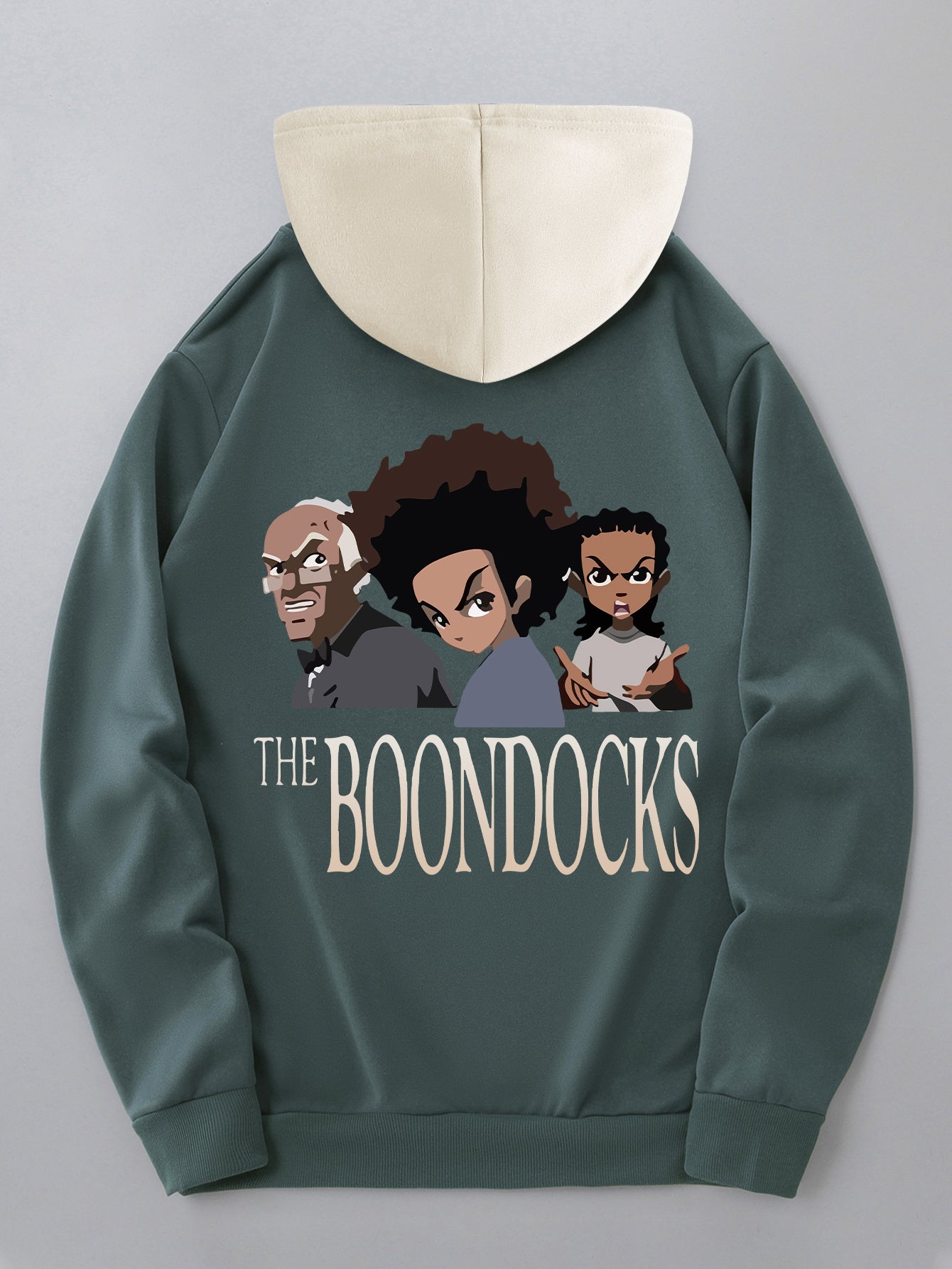 Men's Trendy Color-Block Hoodie with Drawstring & Kangaroo Pocket - Casual Letter Print Pullover, Perfect for Fall/Winter