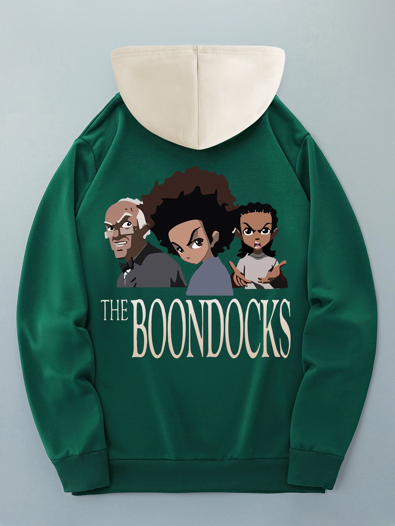 Men's Trendy Color-Block Hoodie with Drawstring & Kangaroo Pocket - Casual Letter Print Pullover, Perfect for Fall/Winter