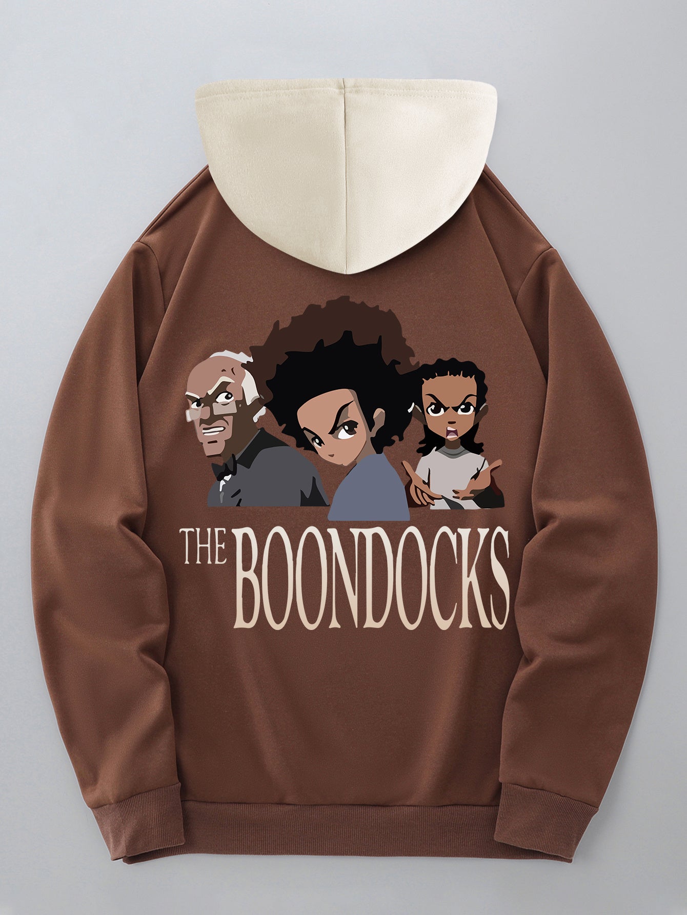 Men's Trendy Color-Block Hoodie with Drawstring & Kangaroo Pocket - Casual Letter Print Pullover, Perfect for Fall/Winter