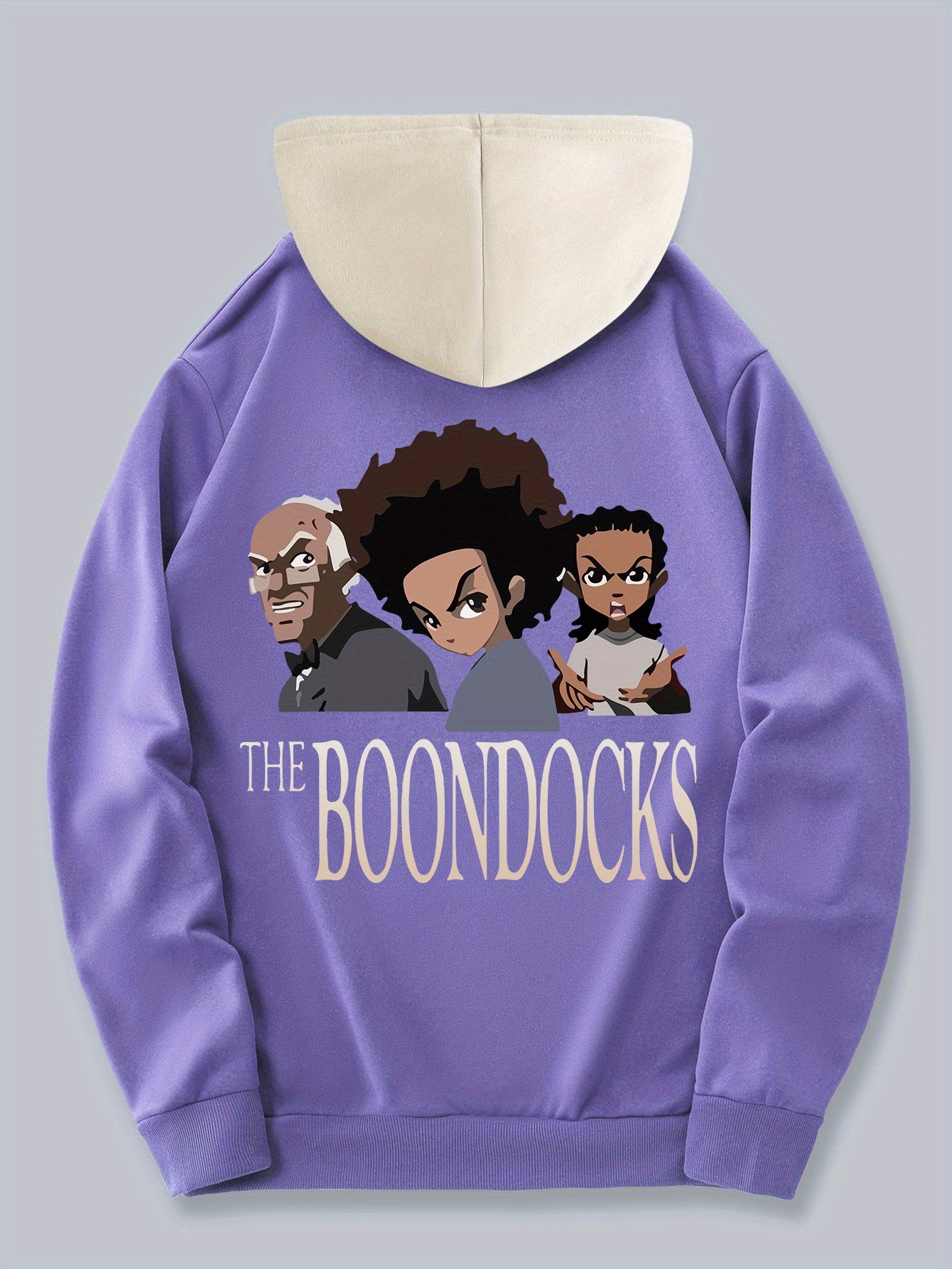 Men's Trendy Color-Block Hoodie with Drawstring & Kangaroo Pocket - Casual Letter Print Pullover, Perfect for Fall/Winter