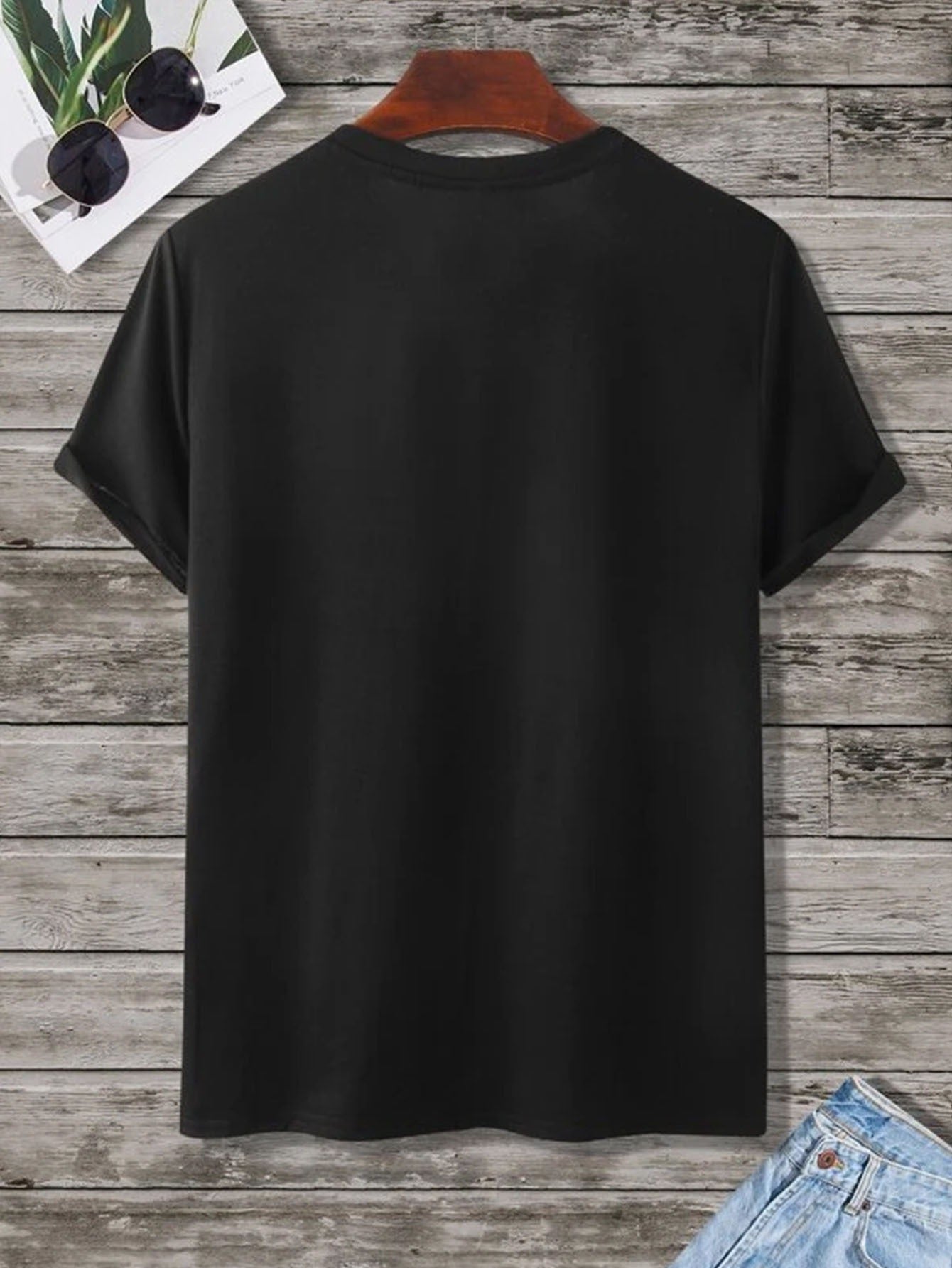 Men's Crew Neck Casual Polyester T-Shirt with Trendy Alien Graphic Print - Regular Fit, Breathable Knit Fabric with Slight Stretch - Adult Summer Style Tee with Halloween Pattern Details