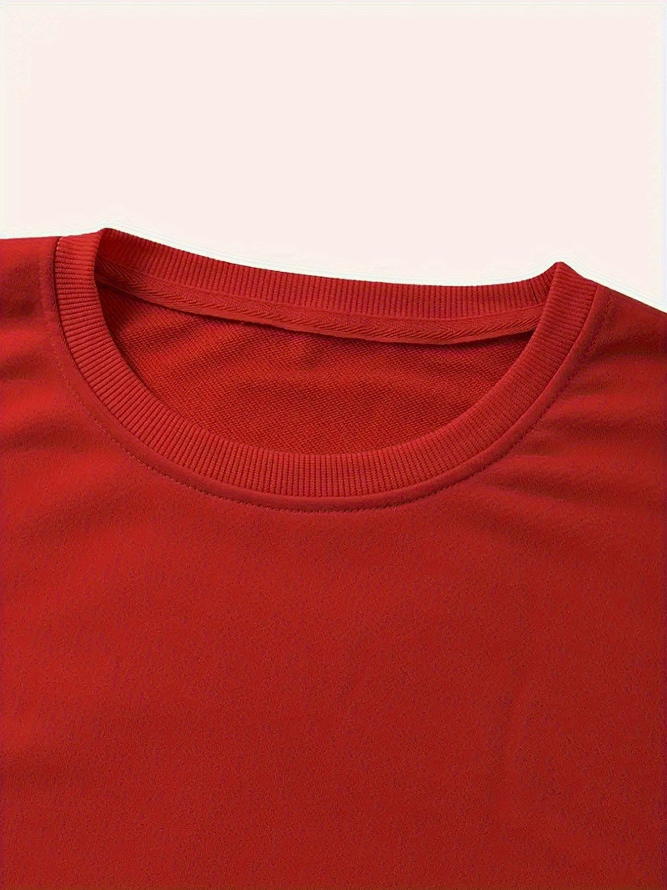 Letter Print Crew Neck Casual Sweatshirt, Polyester 100% Women'S Clothing for Fall & Spring