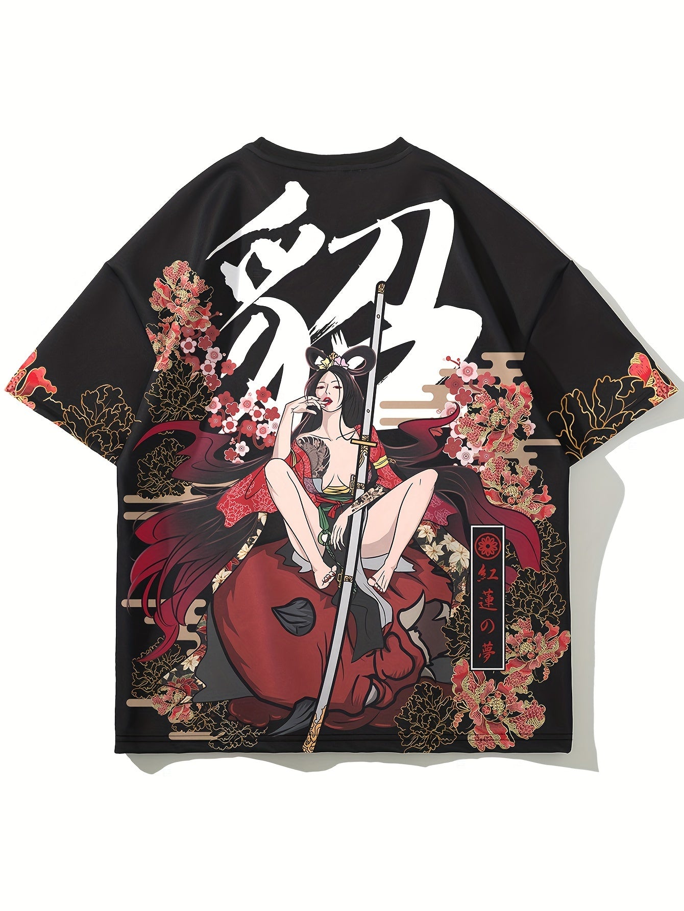 Men's Loose Beauty Graphic Print T-shirt, Casual Short Sleeve Crew Neck Tee, Men's Clothing For Summer Outdoor