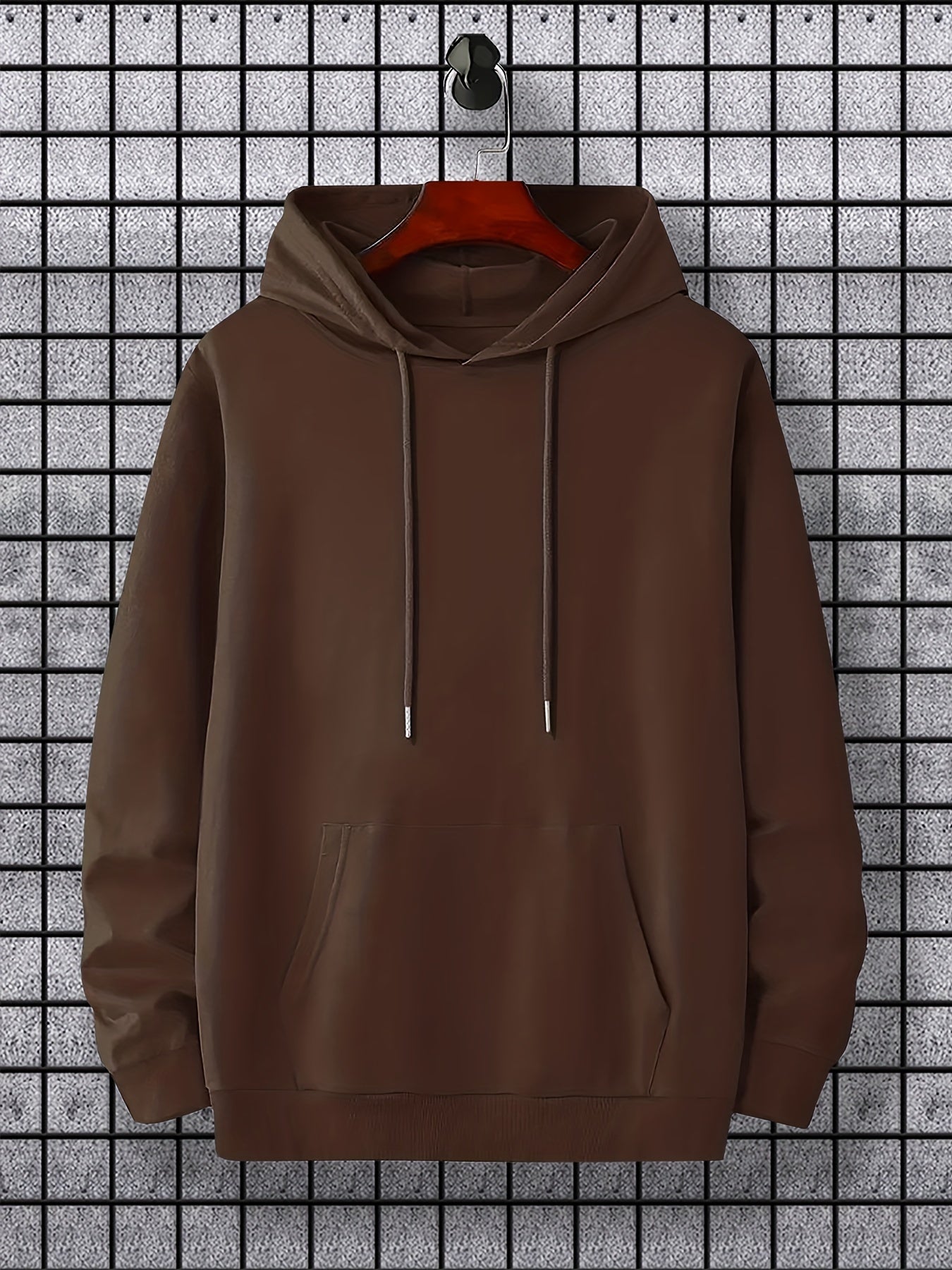 Men's Long Sleeve Ancient Style Knight Pattern Print, Hoodies Street Casual Sports And Fashionable With Kangaroo Pocket Sweatshirt, Suitable For Outdoor Sports, For Autumn And Winter, Fashionable And Versatile