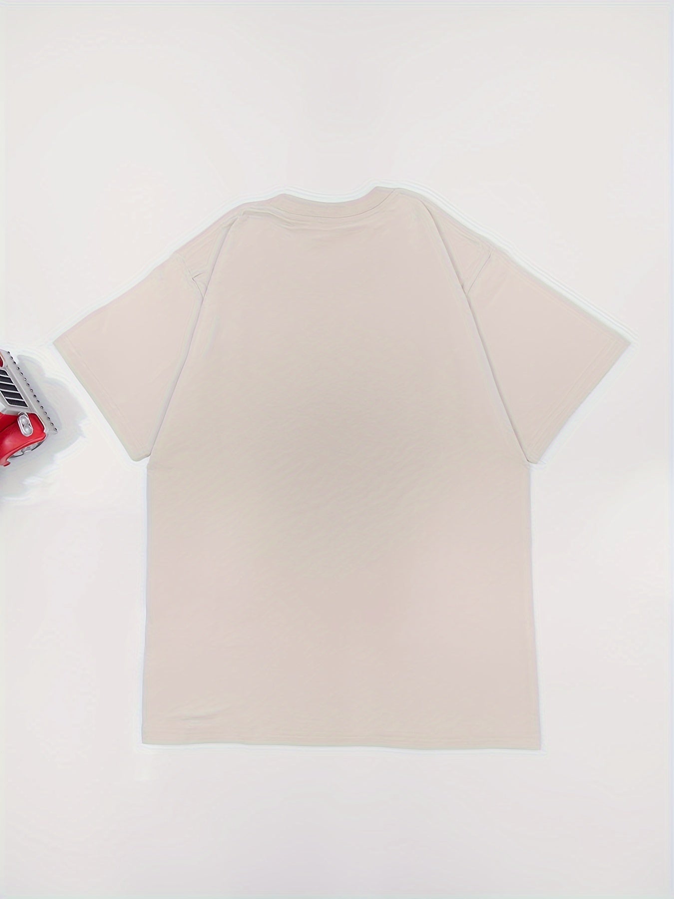 Men'S Hip Hop Man Print T-Shirt, Cotton, Vintage Style, Round Neck, Soft And Breathable, Summer Casual Wear For Adults