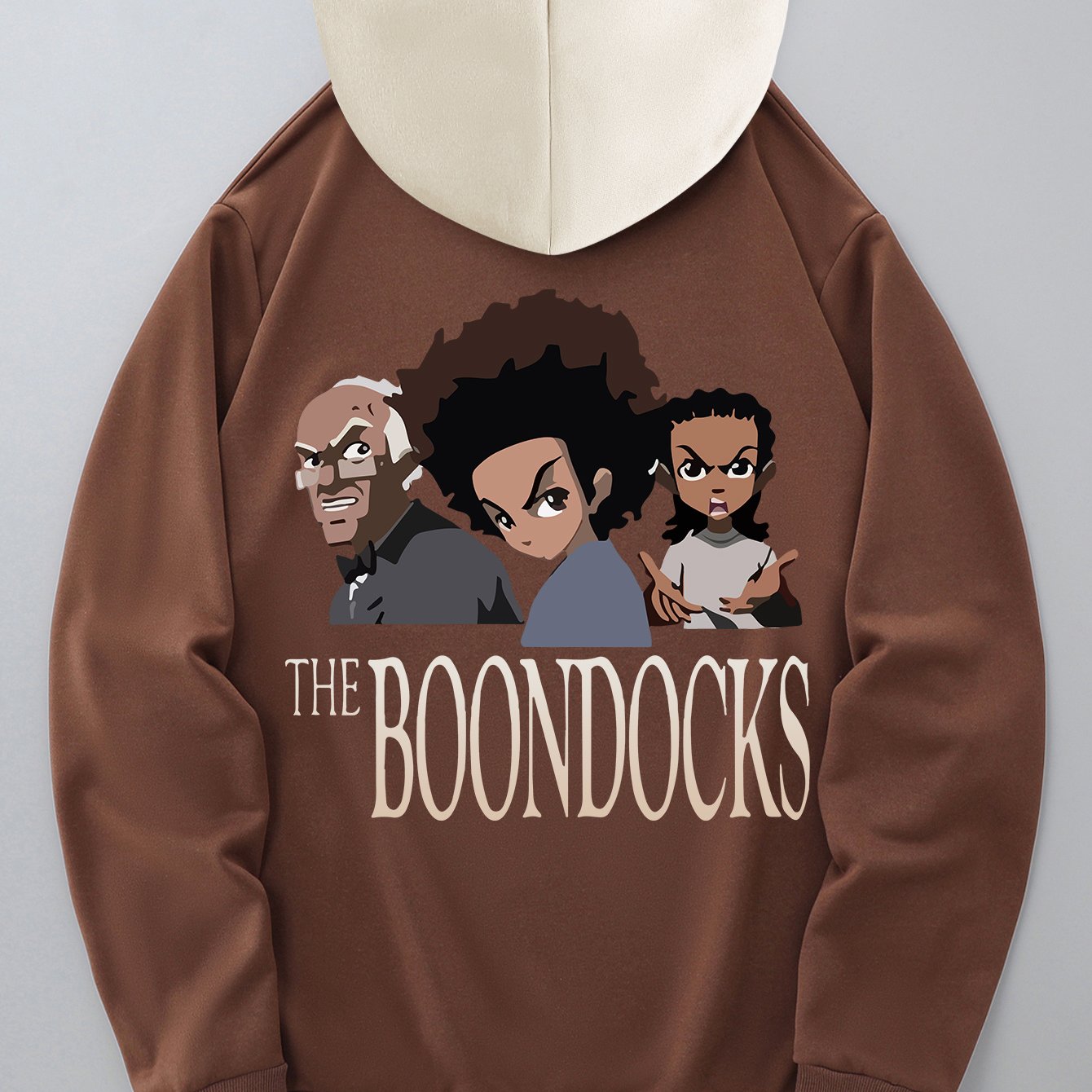 Men's Trendy Color-Block Hoodie with Drawstring & Kangaroo Pocket - Casual Letter Print Pullover, Perfect for Fall/Winter
