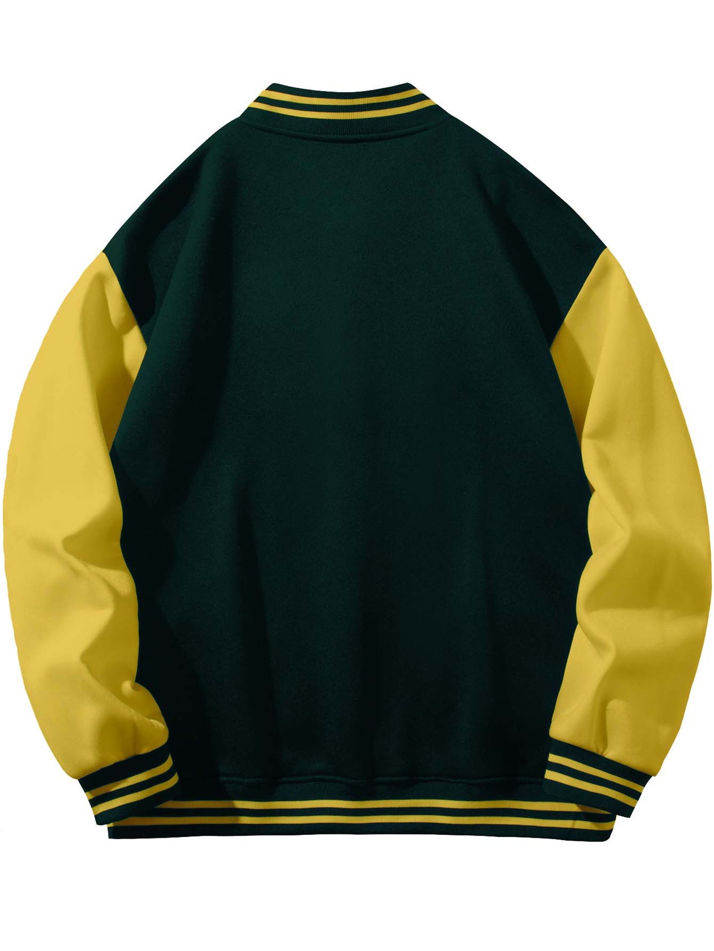 New York Embroidered Varsity Jacket - Men's Casual Fleece-Lined Baseball Coat, Lightweight & Warm for Fall/Winter, Machine Washable, Autumn, Hip Hop, Christmas & New Year, Leisure Style, Leisure Outing Occasion, Conventional