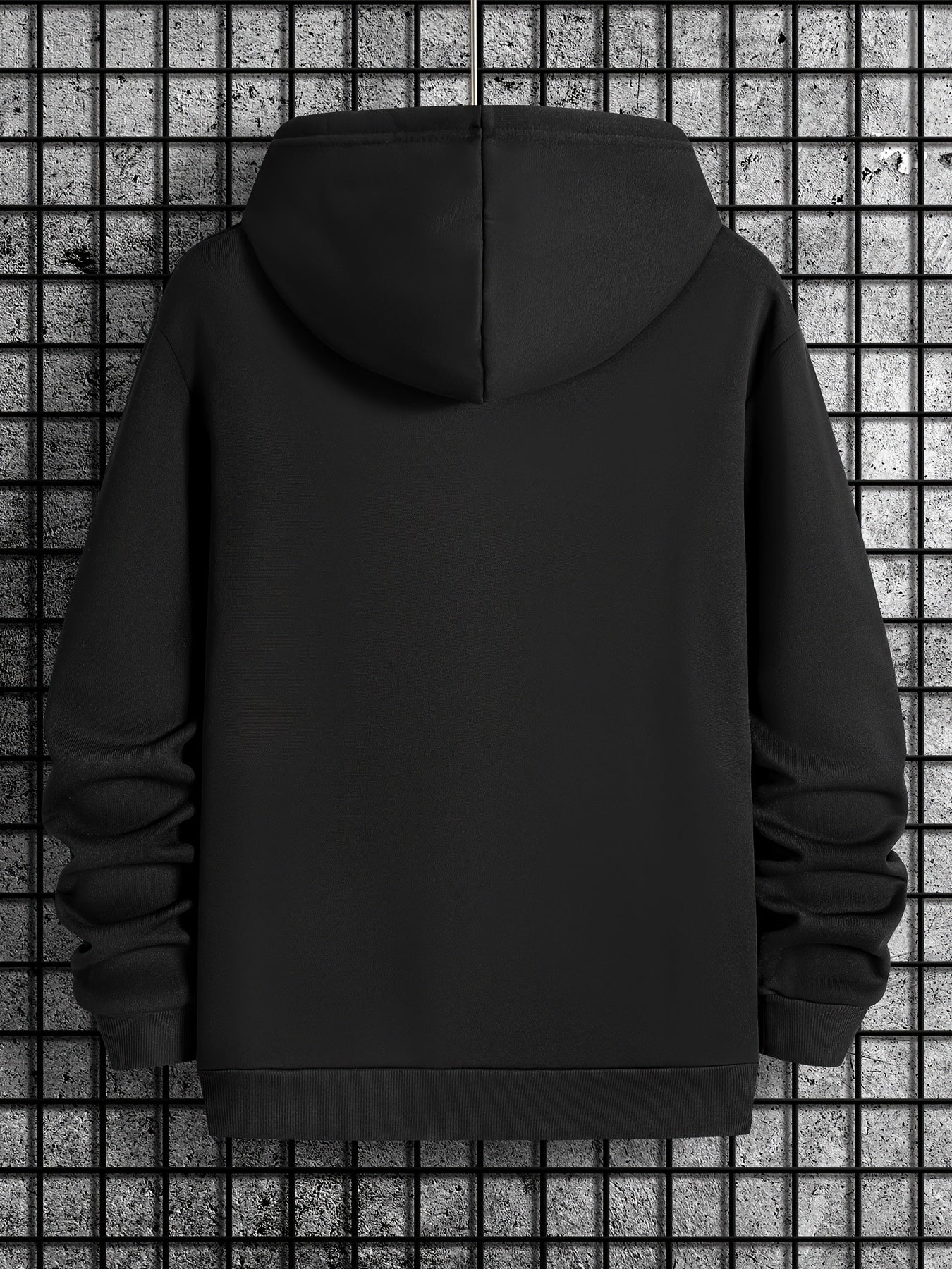 Men's Trust No One Graphic Print Casual Hoodie - 100% Polyester Knit Fabric with Hood, Slight Stretch, Regular Fit Long Sleeve Fashion Pullover for Fall/Winter