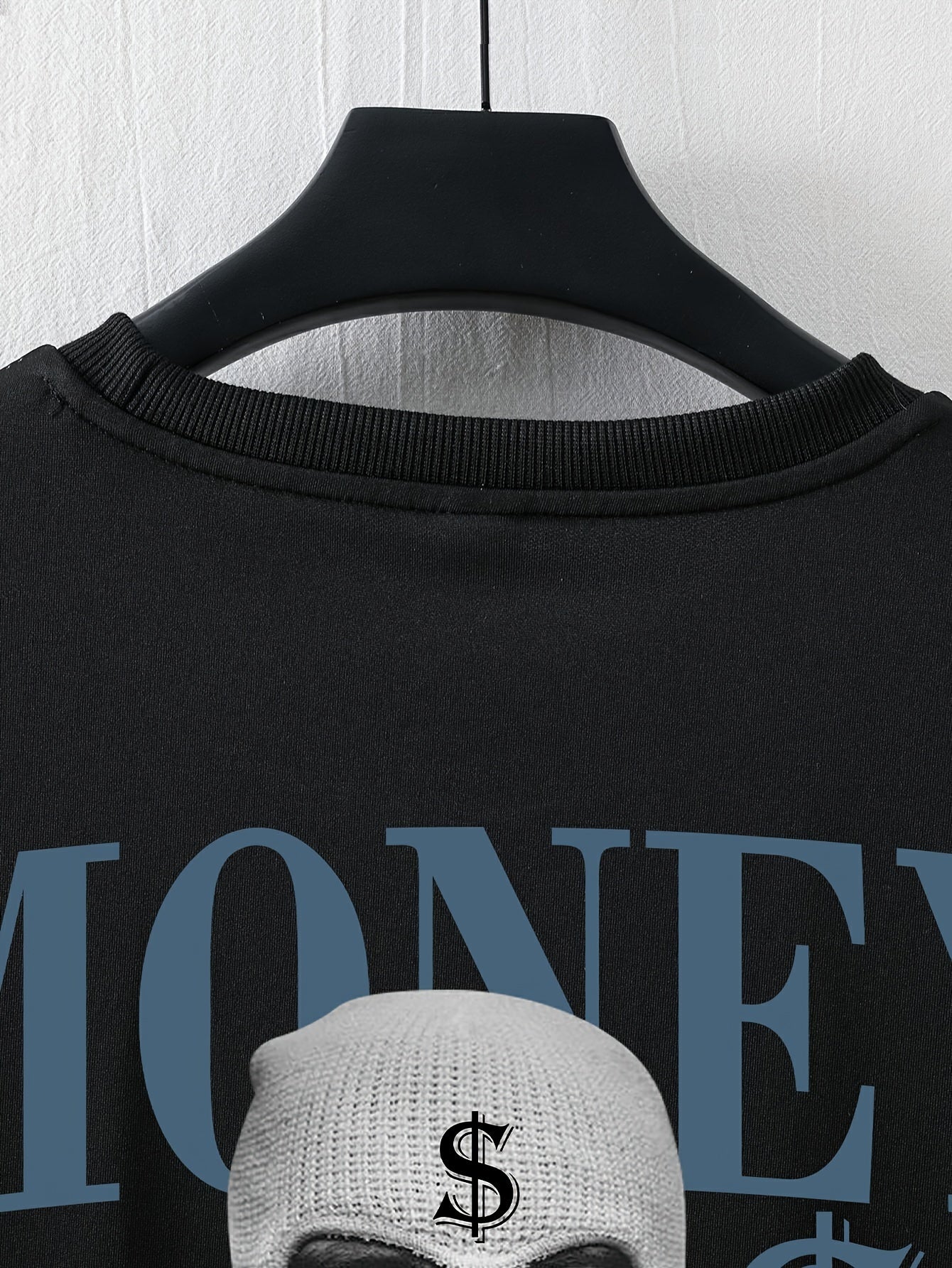 Men'S Streetwear Graphic Money & Wealth Print T-Shirt - 100% Polyester Crew Neck Short Sleeve Loose-Fit Shirt with Slight Stretch - Summer Knit Fabric Geometric Pattern Tee