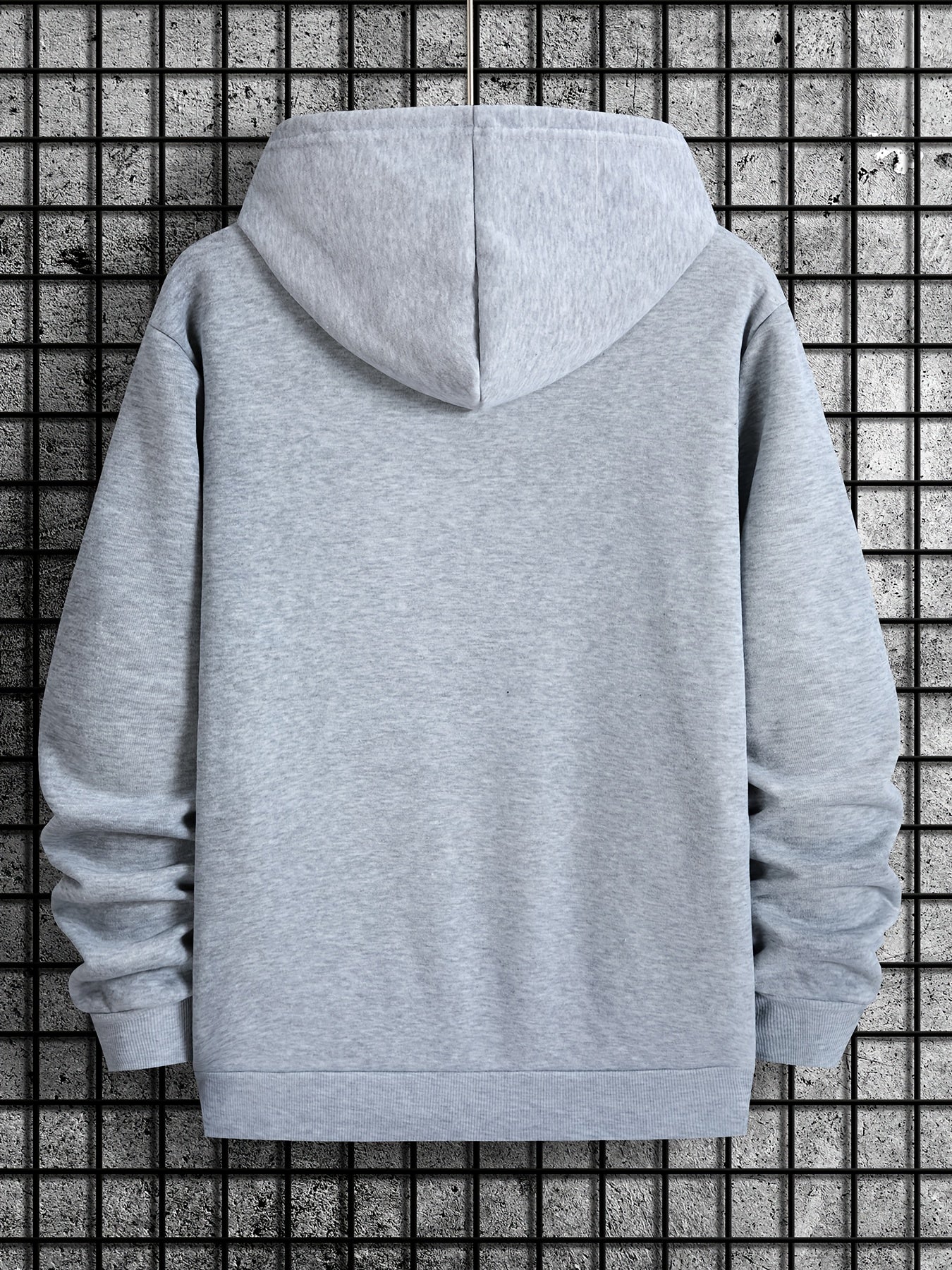 Men's Trust No One Graphic Print Casual Hoodie - 100% Polyester Knit Fabric with Hood, Slight Stretch, Regular Fit Long Sleeve Fashion Pullover for Fall/Winter
