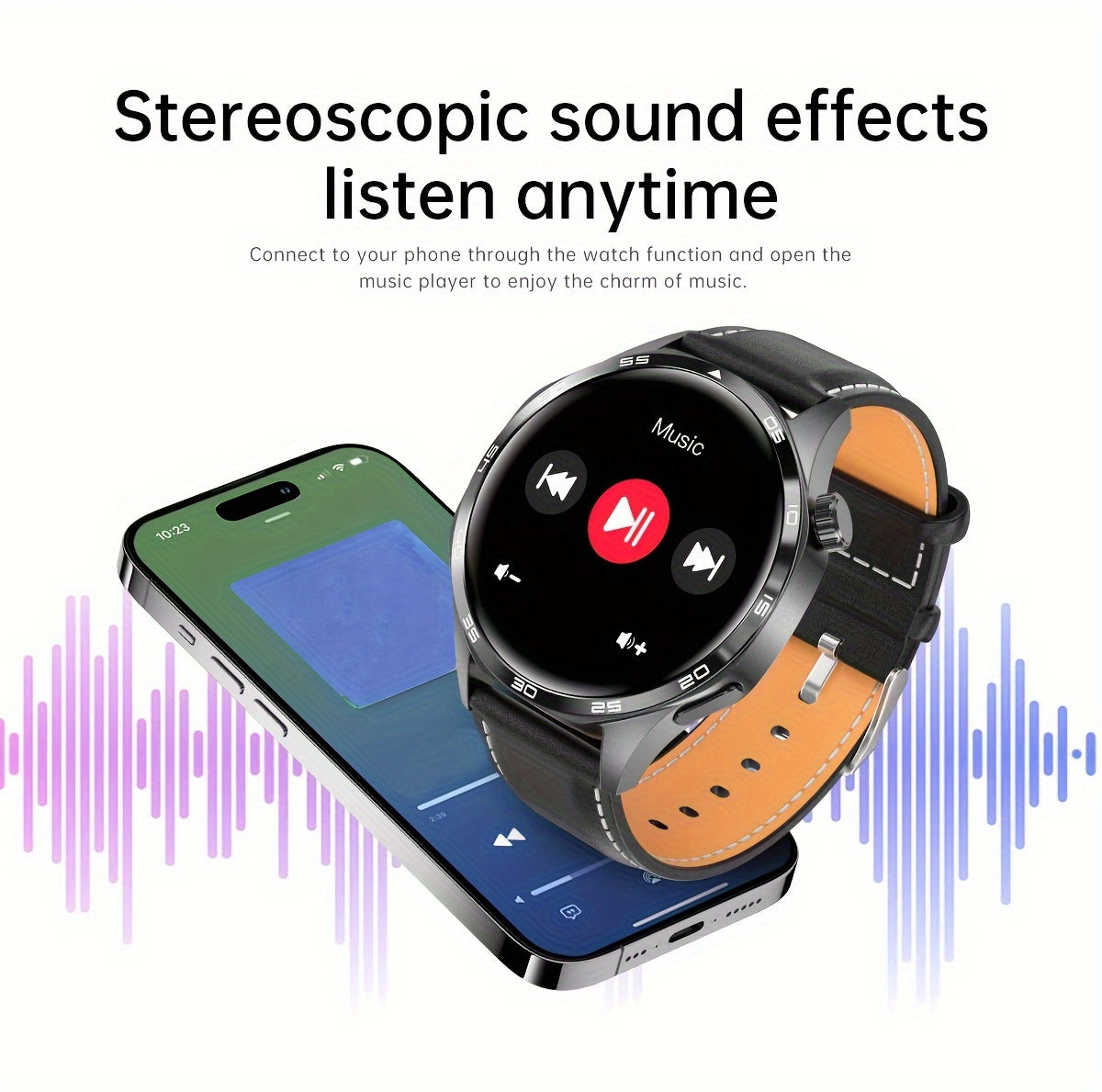 New Watch 5 Pro Smartwatch With 1.53-inch High-definition Screen, Voice Calling, Wireless Calling, NFC Access Control, Outdoor Sports Trajectory Smartwatch With Voice Assistant, Compass, Pedometer, Suitable For Android/iPhone
