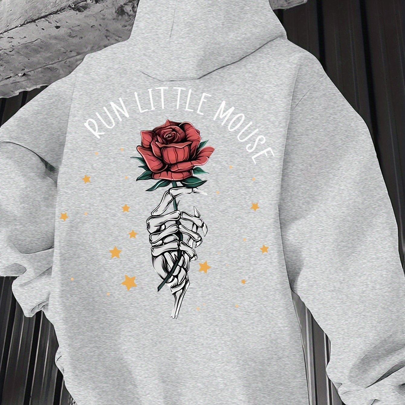 Men's Casual Hoodie with Geometric Print - Drawstring, Kangaroo Pocket Pullover Sweatshirt for Spring/Fall