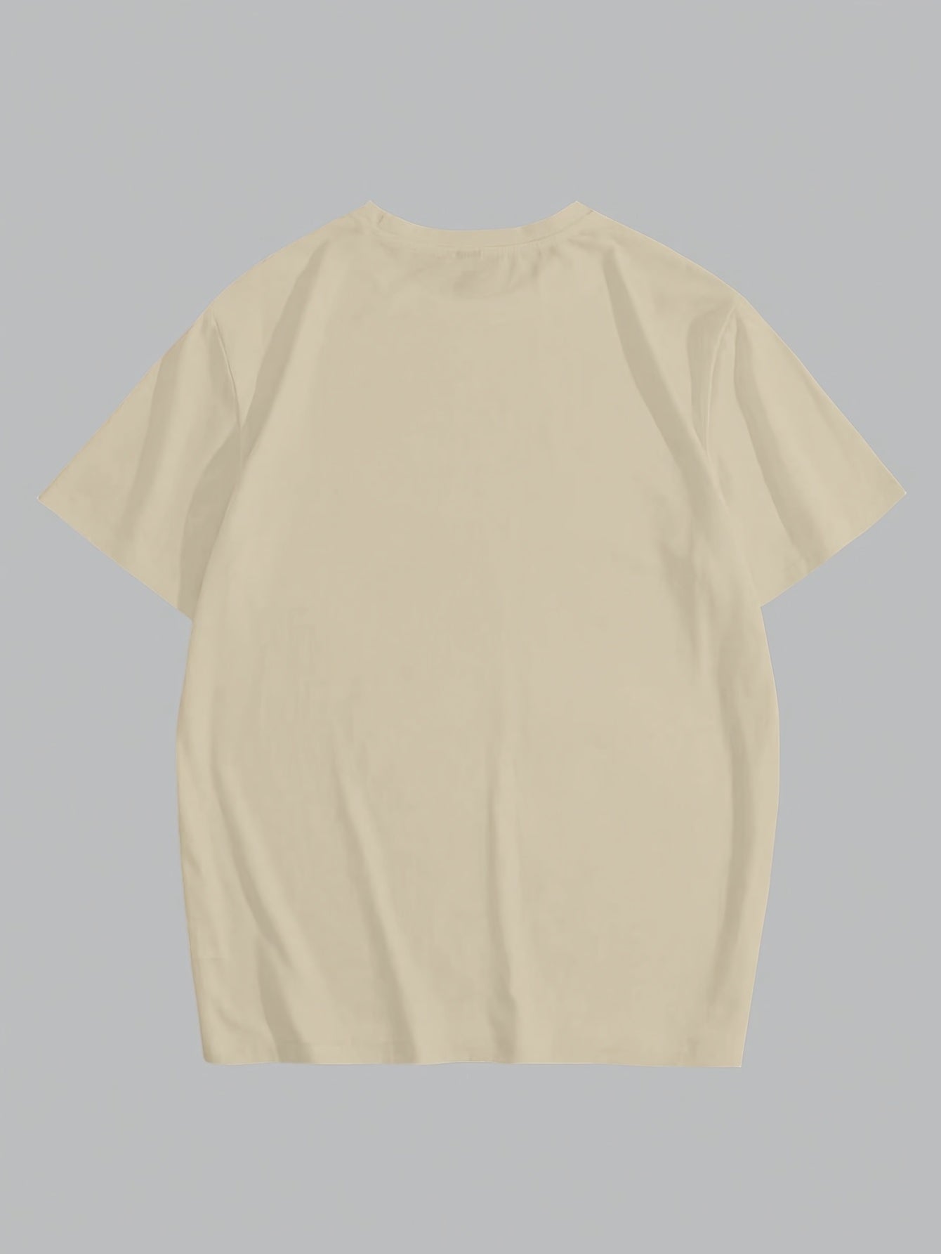 1pc Men's Casual Polyester T-Shirt with Geometric Pattern Print, Round Neck, Short Sleeve, Regular Fit, Summer Tee - 180gsm Knitted Fabric