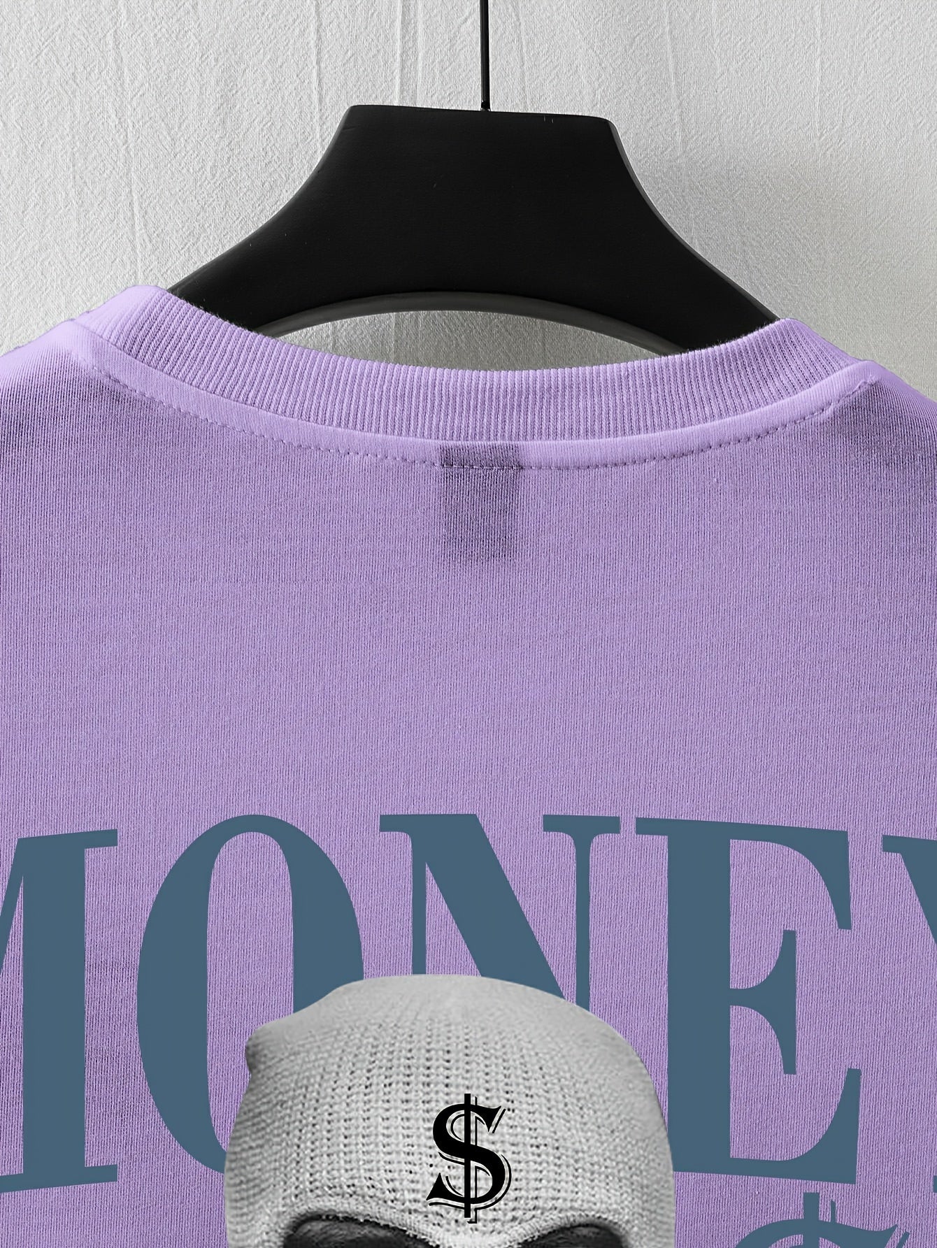 Men'S Streetwear Graphic Money & Wealth Print T-Shirt - 100% Polyester Crew Neck Short Sleeve Loose-Fit Shirt with Slight Stretch - Summer Knit Fabric Geometric Pattern Tee