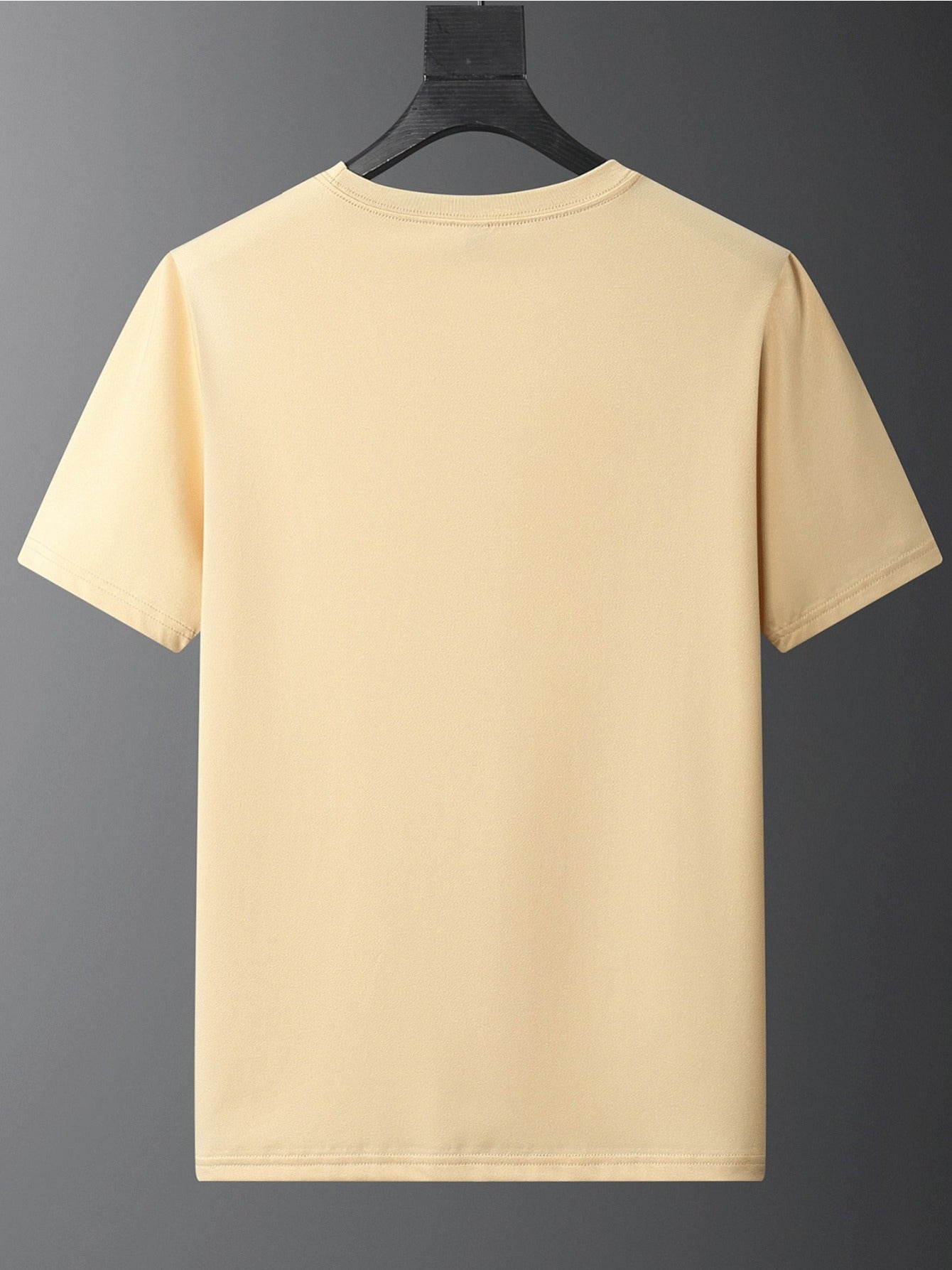 Men's SPARTA Graphic Tee - Beige Crew Neck Short Sleeve T-Shirt with Blue Spartan Helmet Design, 100% Polyester, Casual Summer Wear for Everyday & Special Occasions, Cool Oversized Tee Shirts