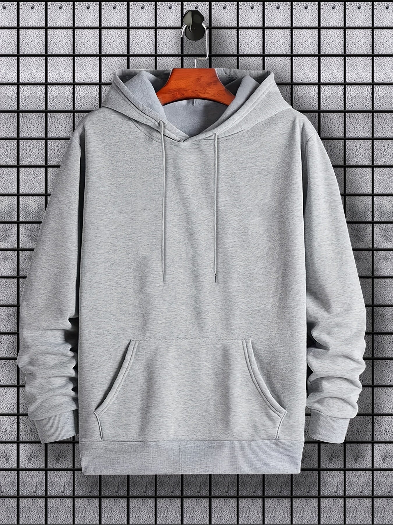 Men's Long Sleeve Ancient Style Knight Pattern Print, Hoodies Street Casual Sports And Fashionable With Kangaroo Pocket Sweatshirt, Suitable For Outdoor Sports, For Autumn And Winter, Fashionable And Versatile
