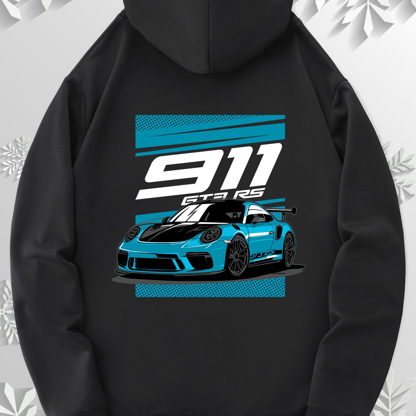 Cartoon sports car style hoodie | Cool racing car print design on the back, simple front, paying tribute to the classics, 9 colors to freely match, the best choice for car enthusiasts!