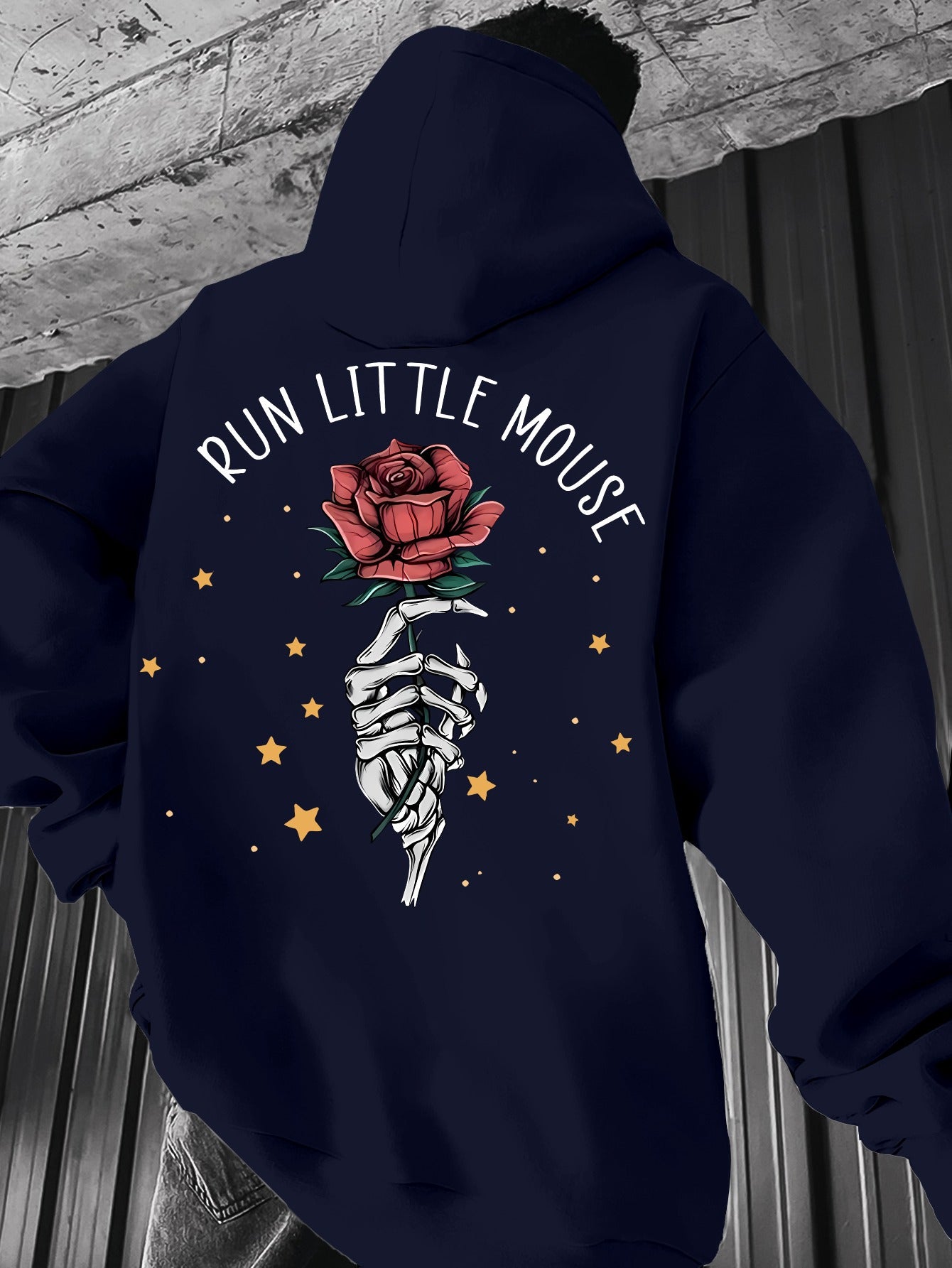 Men's Casual Hoodie with Geometric Print - Drawstring, Kangaroo Pocket Pullover Sweatshirt for Spring/Fall