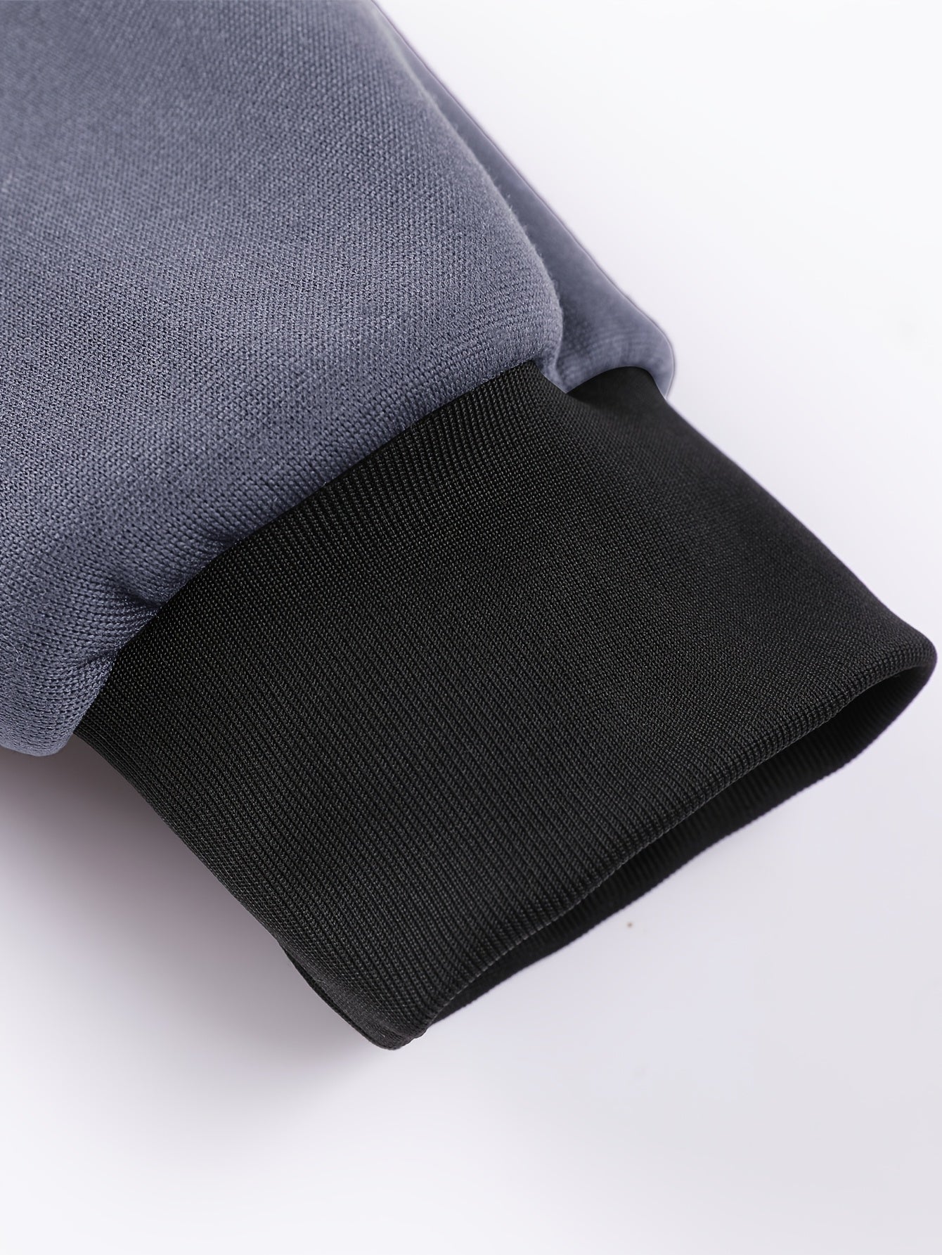 1pc Men'S Casual Knit Fabric Hooded Jacket with Letter Print, Long Sleeve, Snap Closure, Pocket Detail, No Lining - Daily & Casual Wear Baseball Style Hoodie