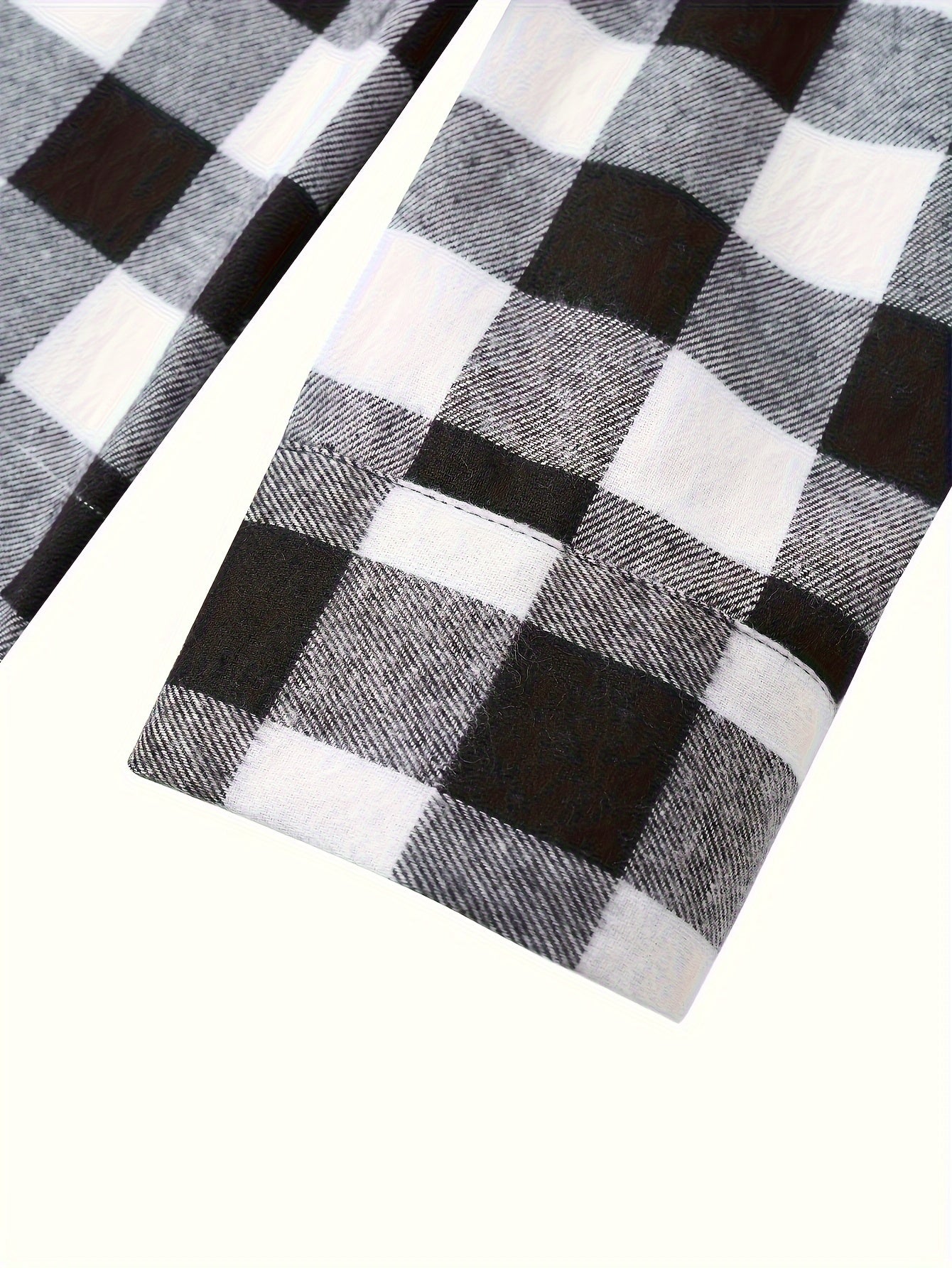 Fashionable Design Men's Plaid Pattern Hooded Long Sleeve And Button Up Shirt Jacket With Pockets, Chic And Trendy Hoodie Jacket For Outdoors Leisurewear