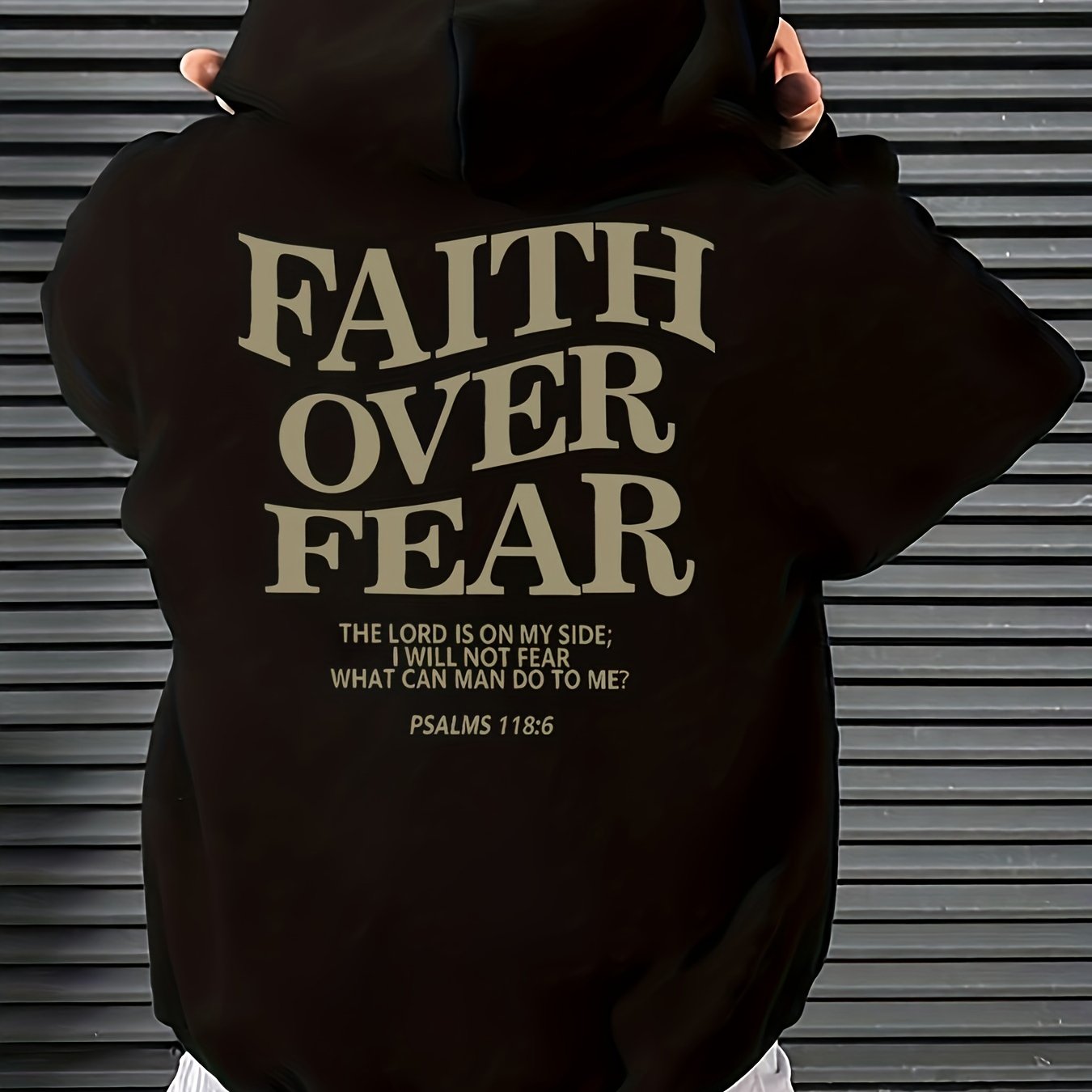 Men's Casual Fleece-Lined Hoodie with Letter Print - Cozy Pullover Sweatshirt, Kangaroo Pocket, Long Sleeve, Polyester Blend
