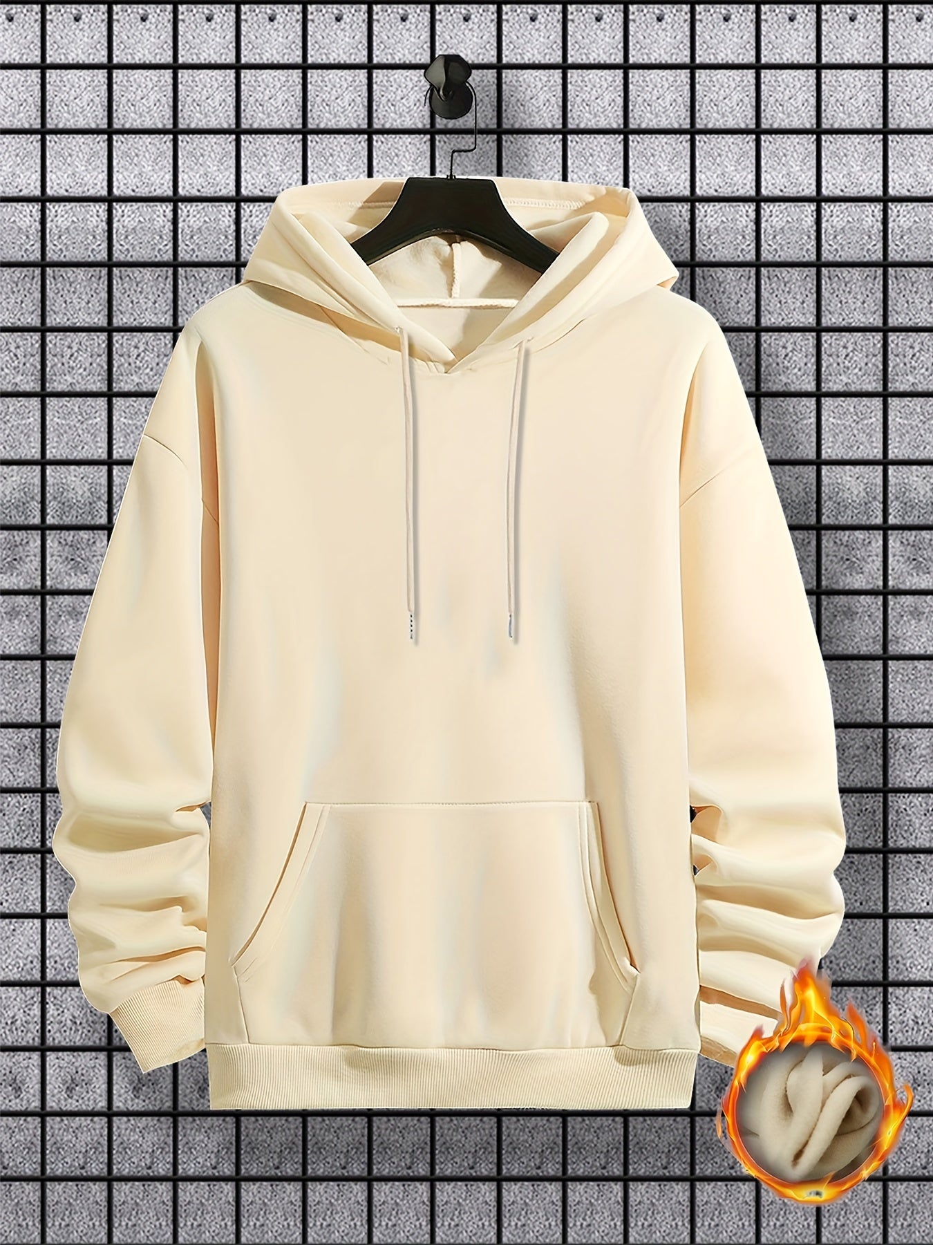 Men's Long Sleeve Ancient Style Knight Pattern Print, Hoodies Street Casual Sports And Fashionable With Kangaroo Pocket Sweatshirt, Suitable For Outdoor Sports, For Autumn And Winter, Fashionable And Versatile