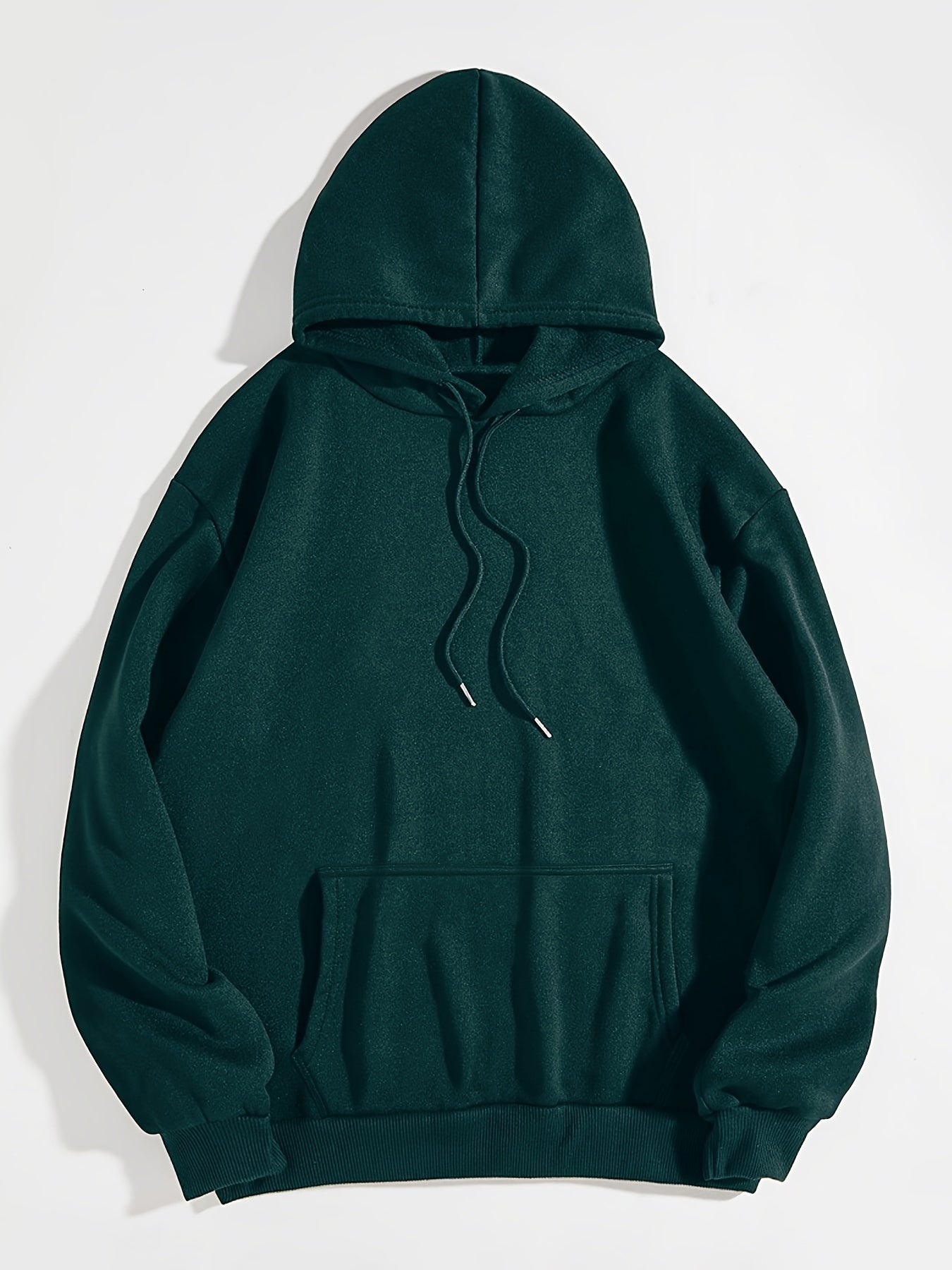 Funny Landscape & Letter Print Kangaroo Pocket Hoodie, Casual Long Sleeve Drawstring Hoodies Sweatshirt for Winter & Autumn, Women's Clothing, Oversized Hoodie