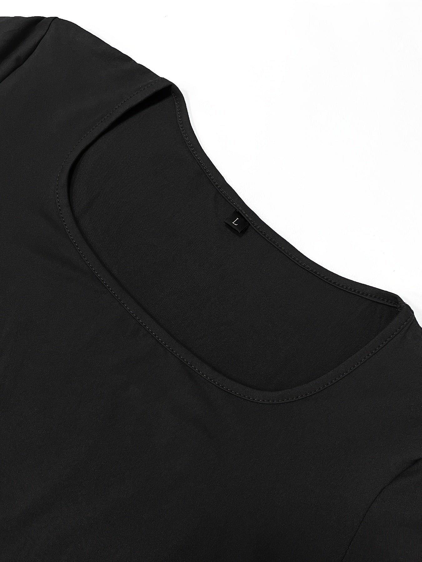 Form-Fitting, Ultra-Long Women'S Autumn Dress with Long Sleeves, Square Neckline, A-Line Silhouette, And a Sexy, Tailored Fit.