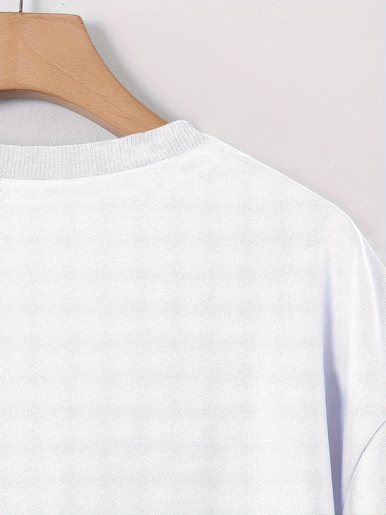 Men's Casual Summer T-Shirt with Printed Lettering and Numbers, Loose Fit, Polyester Knit Fabric, Round Neck, Short Sleeve