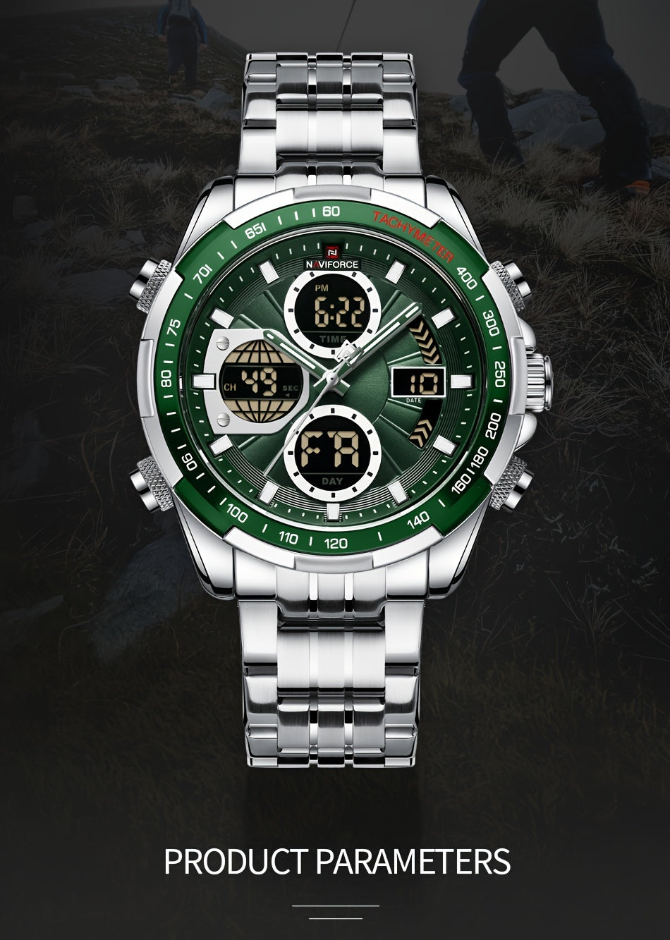 NAVIFORCE Watches with Dual Display, Waterproof Men'S Watch, Perfect for Gifting.