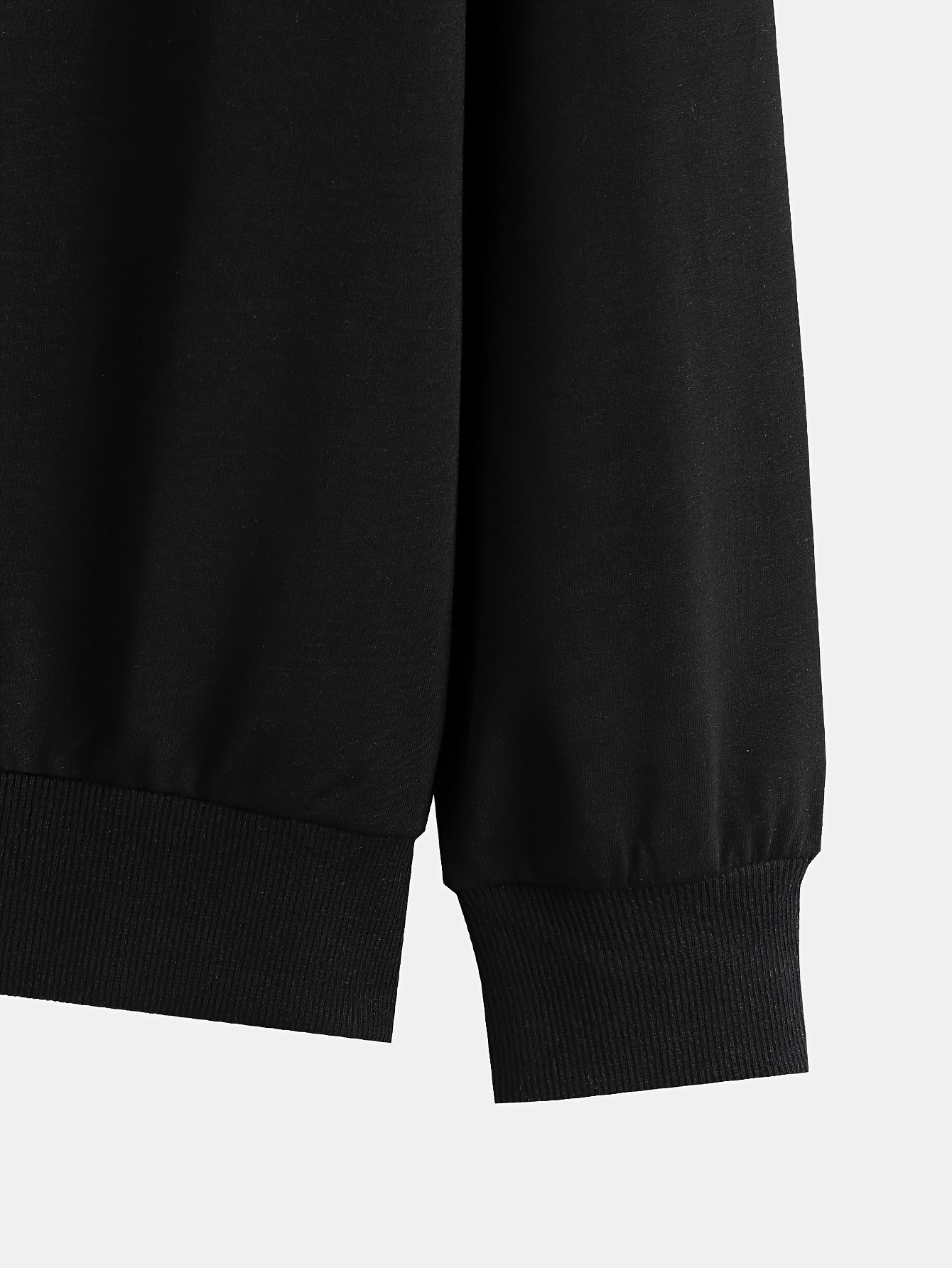 Men's Casual Long Sleeve Crew Neck Sweatshirt with Cool Bear Print - Soft Polyester Blend, Perfect for Fall & Winter
