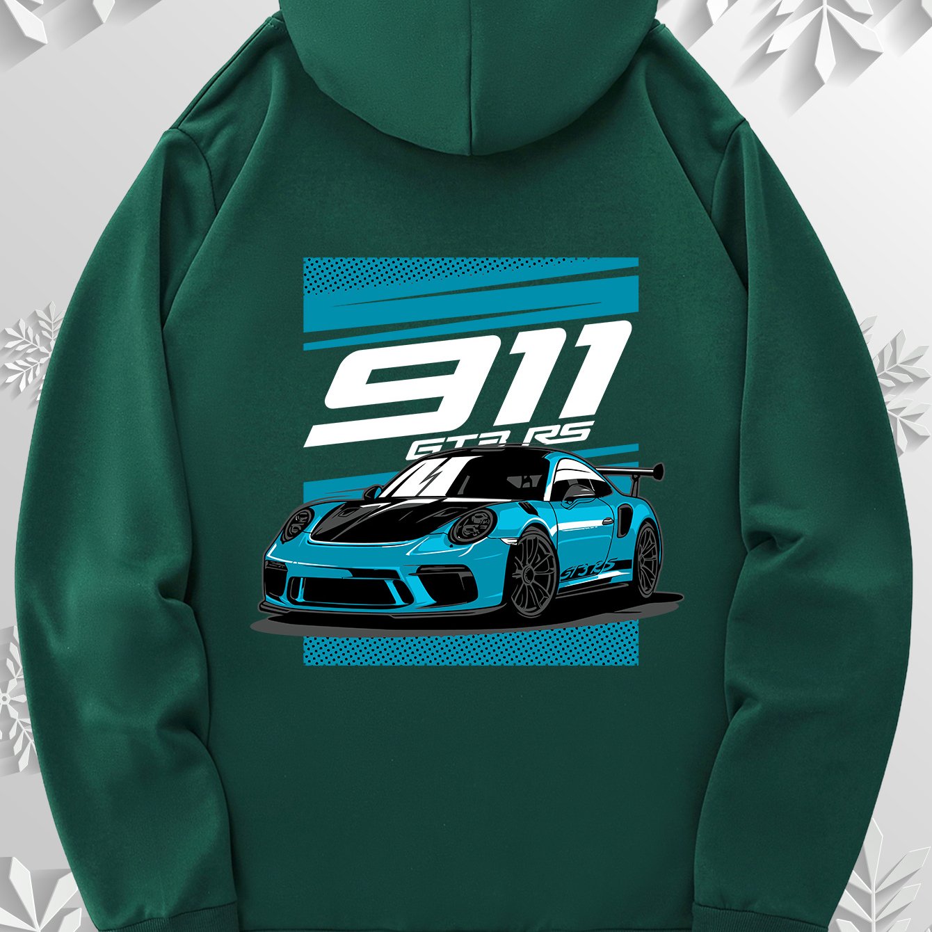 Cartoon sports car style hoodie | Cool racing car print design on the back, simple front, paying tribute to the classics, 9 colors to freely match, the best choice for car enthusiasts!