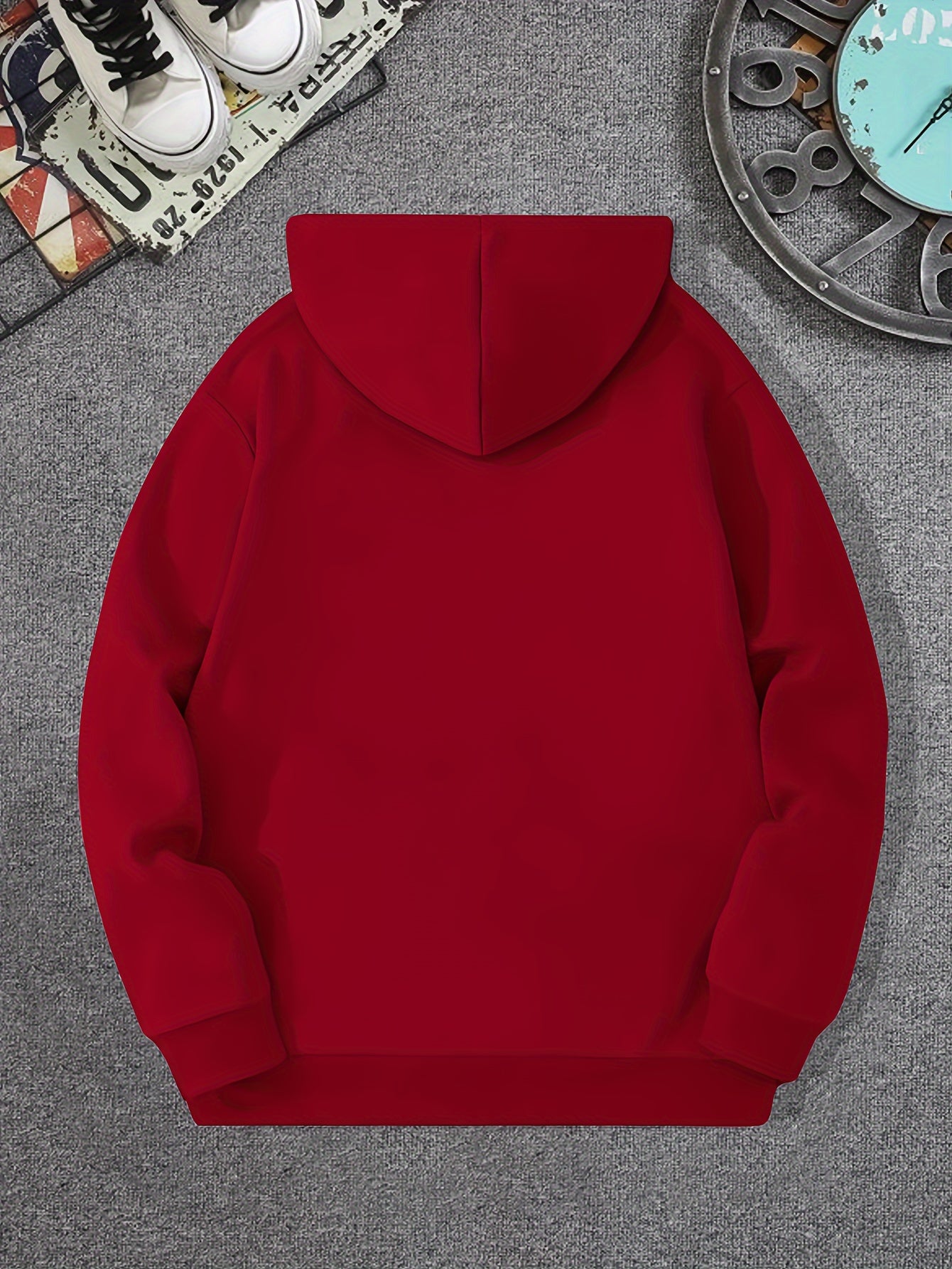 Astronaut And Planets Pattern Print Hooded Sweatshirt, Hoodies Fashion Casual Tops For Spring Autumn, Men's Clothing