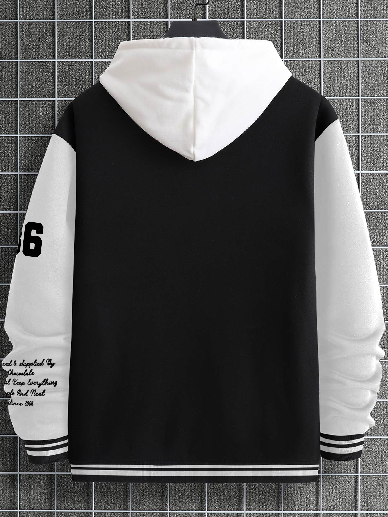 Men'S Casual LA Geometric-Pattern Baseball Jacket, 100% Polyester Knit Fabric, Regular Fit, with Slight Stretch, Button Closure and Polyester Lining, for All-Season Outerwear