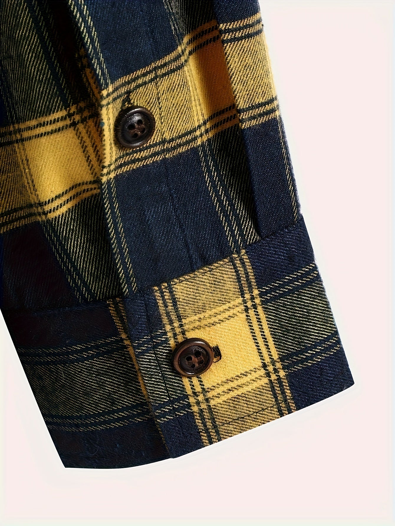 Casual Plaid Hoodie for Men - 100% Polyester Hooded Sweatshirt with Drawstring and Pocket Detail, Non-Stretch Woven Fabric, Perfect for Spring/Fall