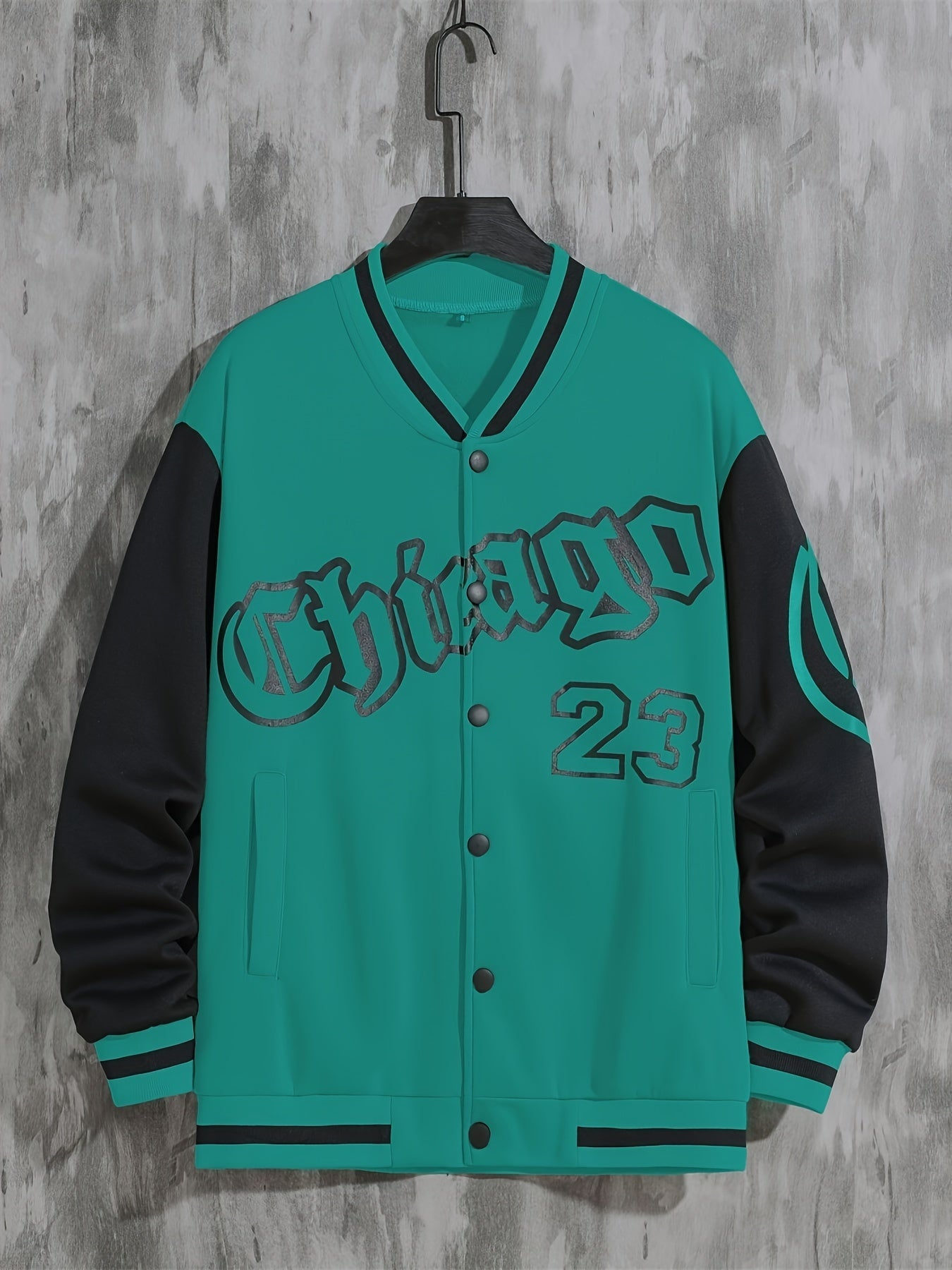 Spring And Autumn Street Men's Fashion Trend Loose Casual Baseball Uniform Jacket, Suitable For Outdoor And Dating